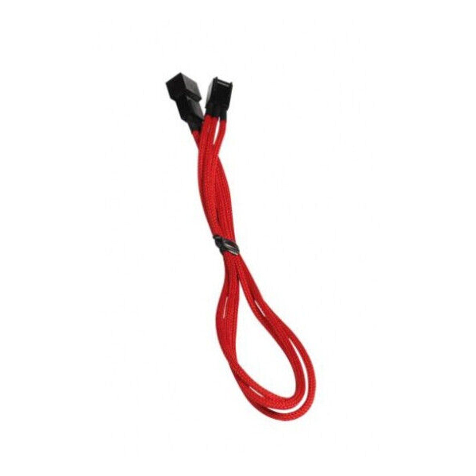 NZXT CABLE-NT-CB-3F600-R 600mm 3 Pin Fan Extension Braided Cable Cord Red