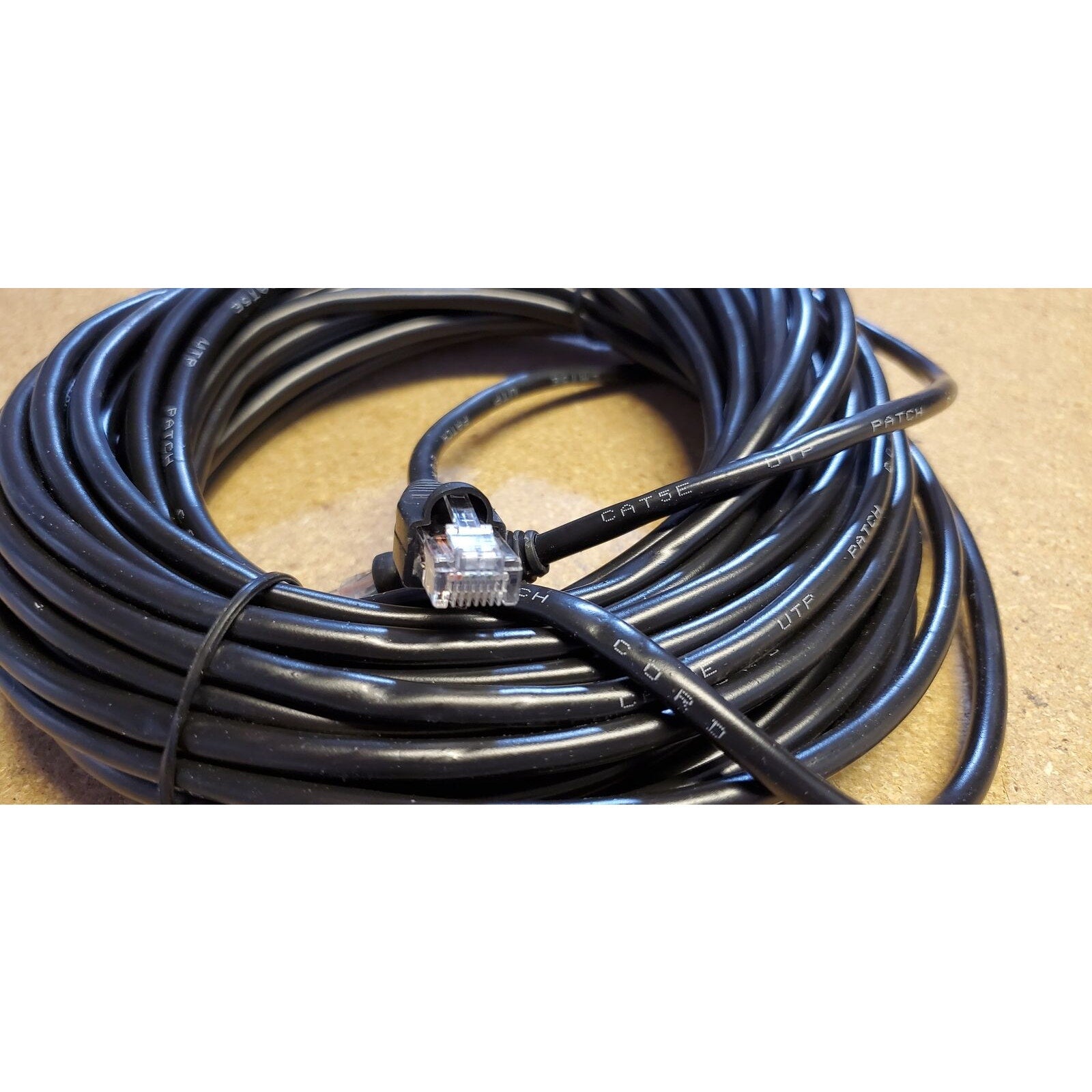 10 Pack of 50ft Cat5e Ethernet Network Patch Cable - Black - 50 Feet