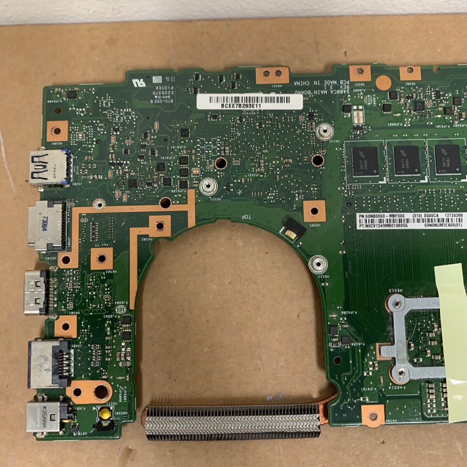 ASUS V500C Laptop Motherboard 60NB0060-MBF000 | Intel i5-3337U 1.8GHz CPU