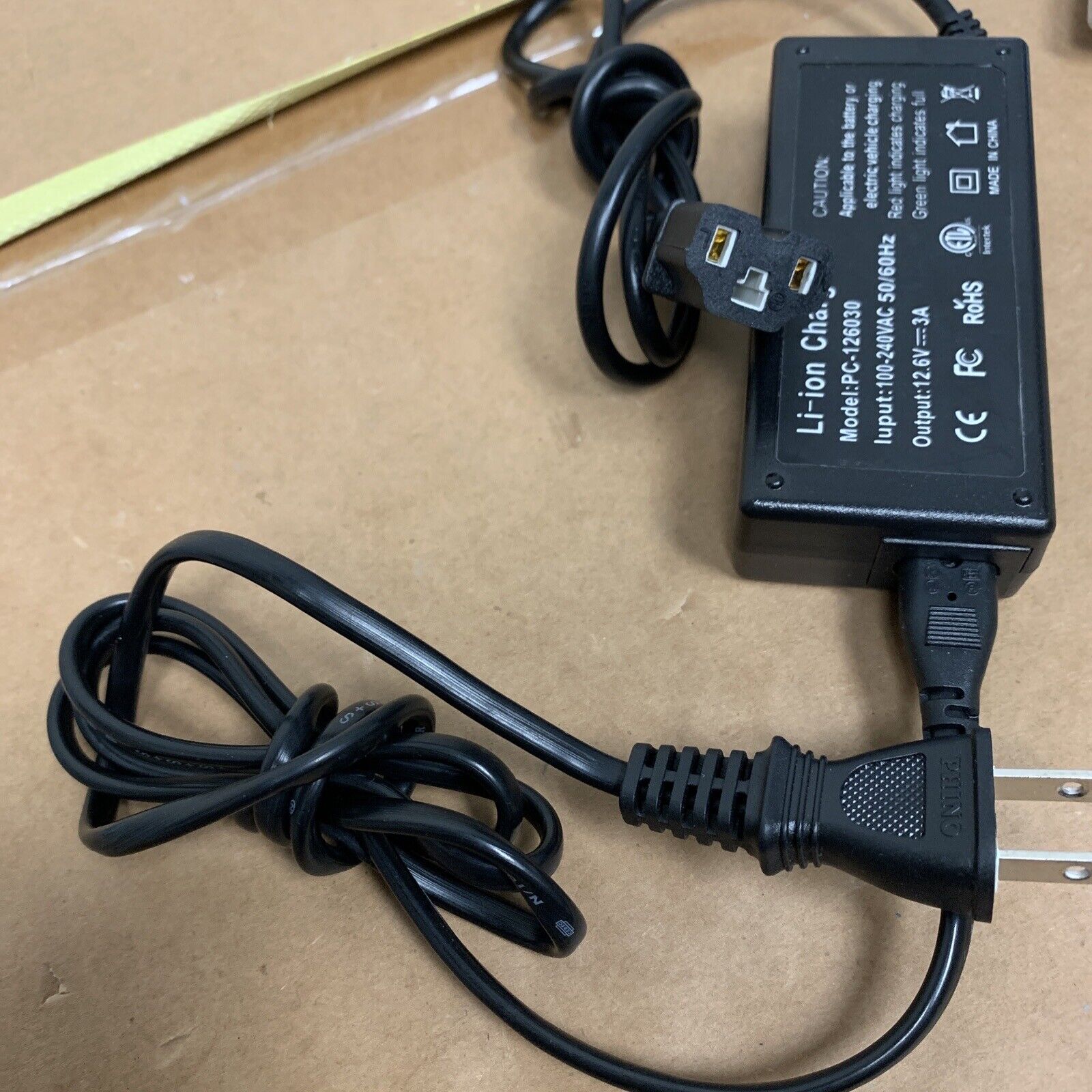 12.6V 3A Li-ion Charger Model: PC-126030 - Specialty Adapter - See Connectors