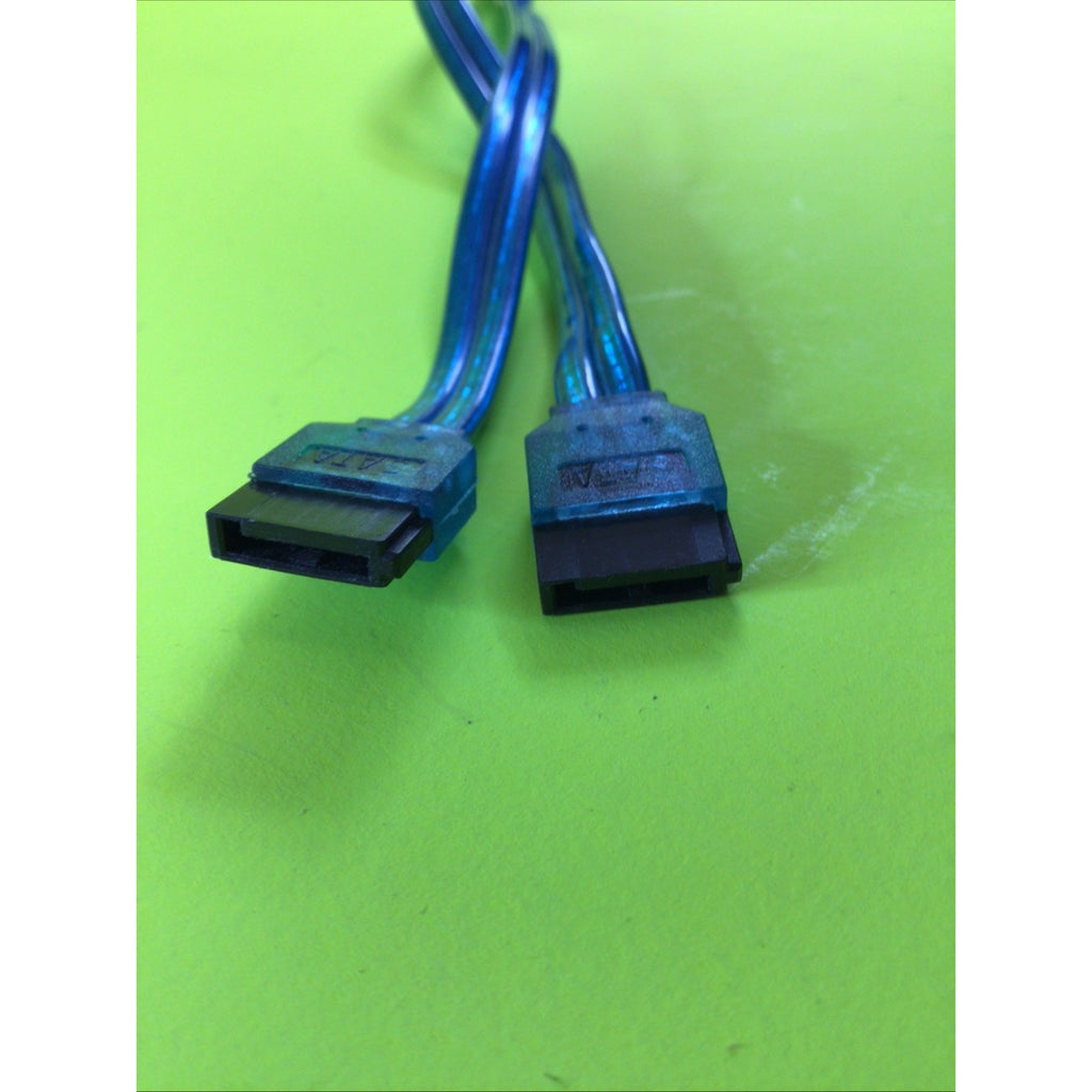 2 Pack of Western Digital Decorative SATA Cables Translucent Blue