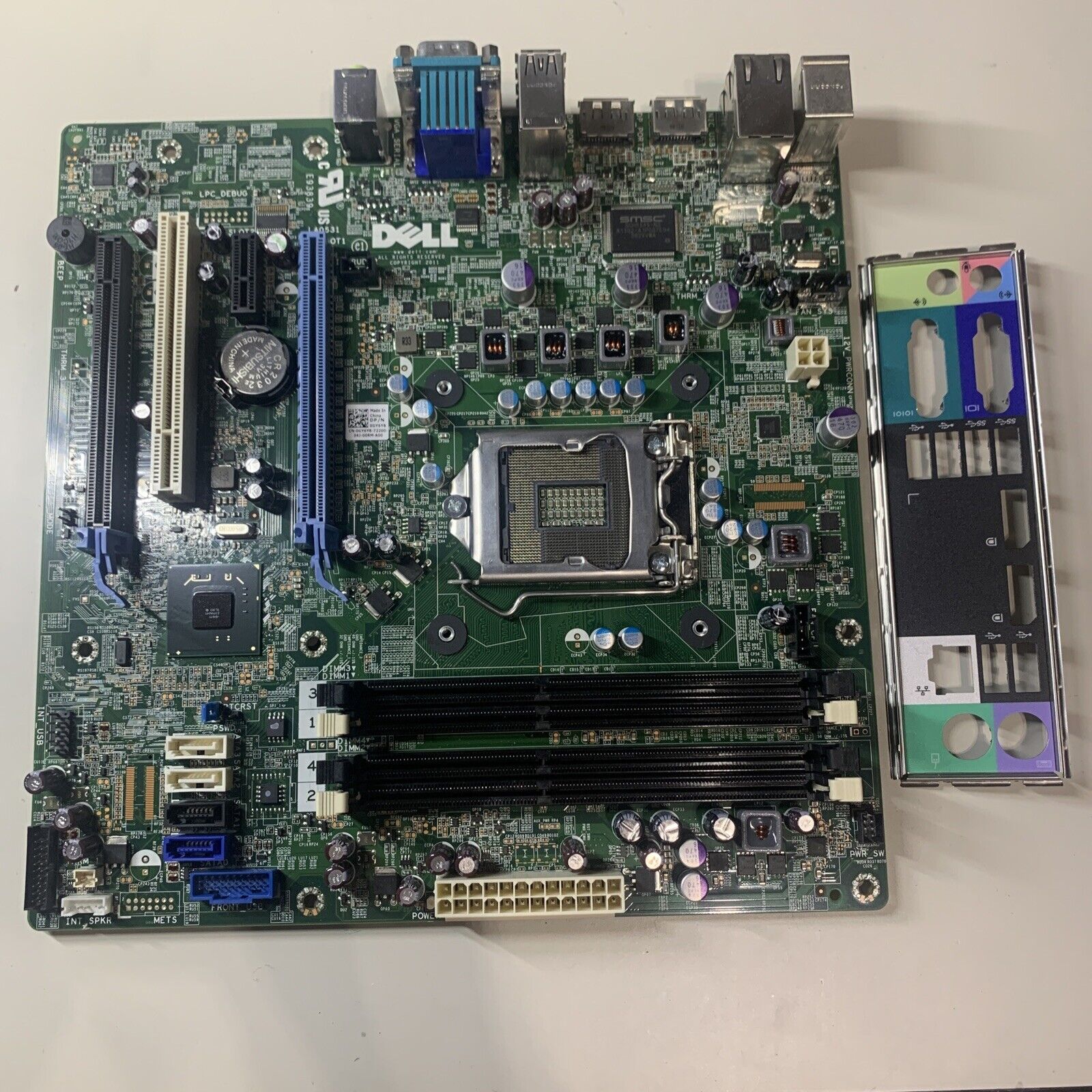 Genuine Dell 0GY6Y8 Motherboard w/ I/O Shield GY6Y8