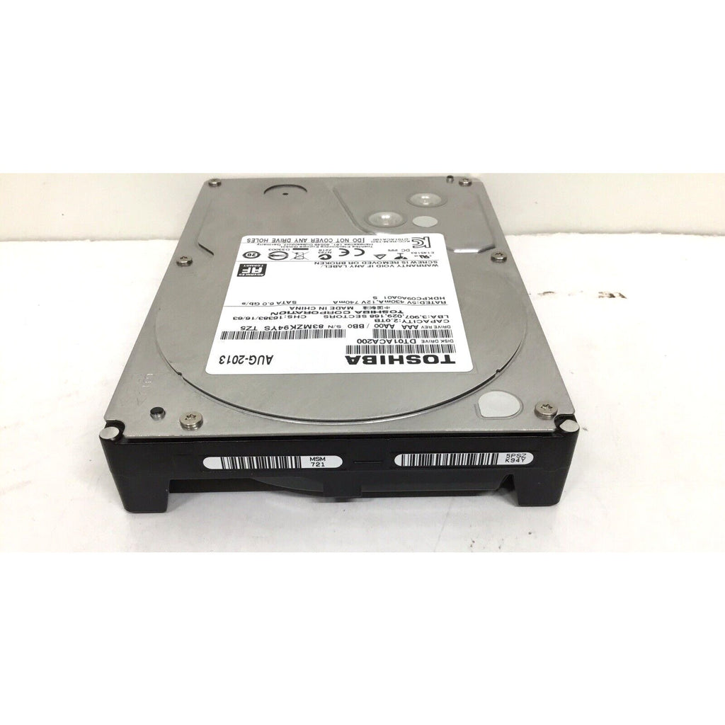 Toshiba 2TB HDD 7200RPM 64MB Cache SATA III 6.0Gb/s 3.5" Hard Drive DT01ACA200