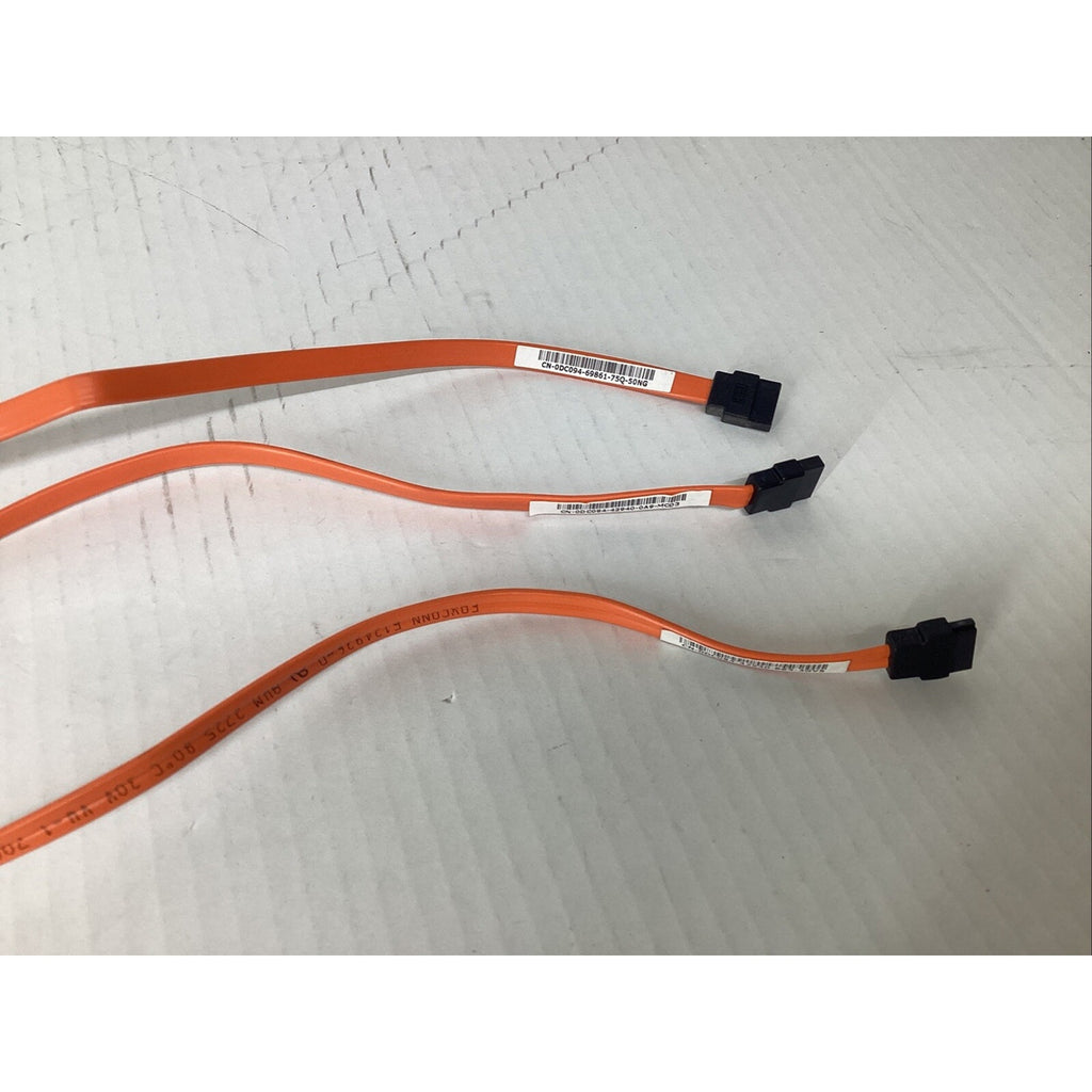 Lot of 3 Dell DC094 0DC094 SATA HDD CD DVD Data Straight to Straight End Cable