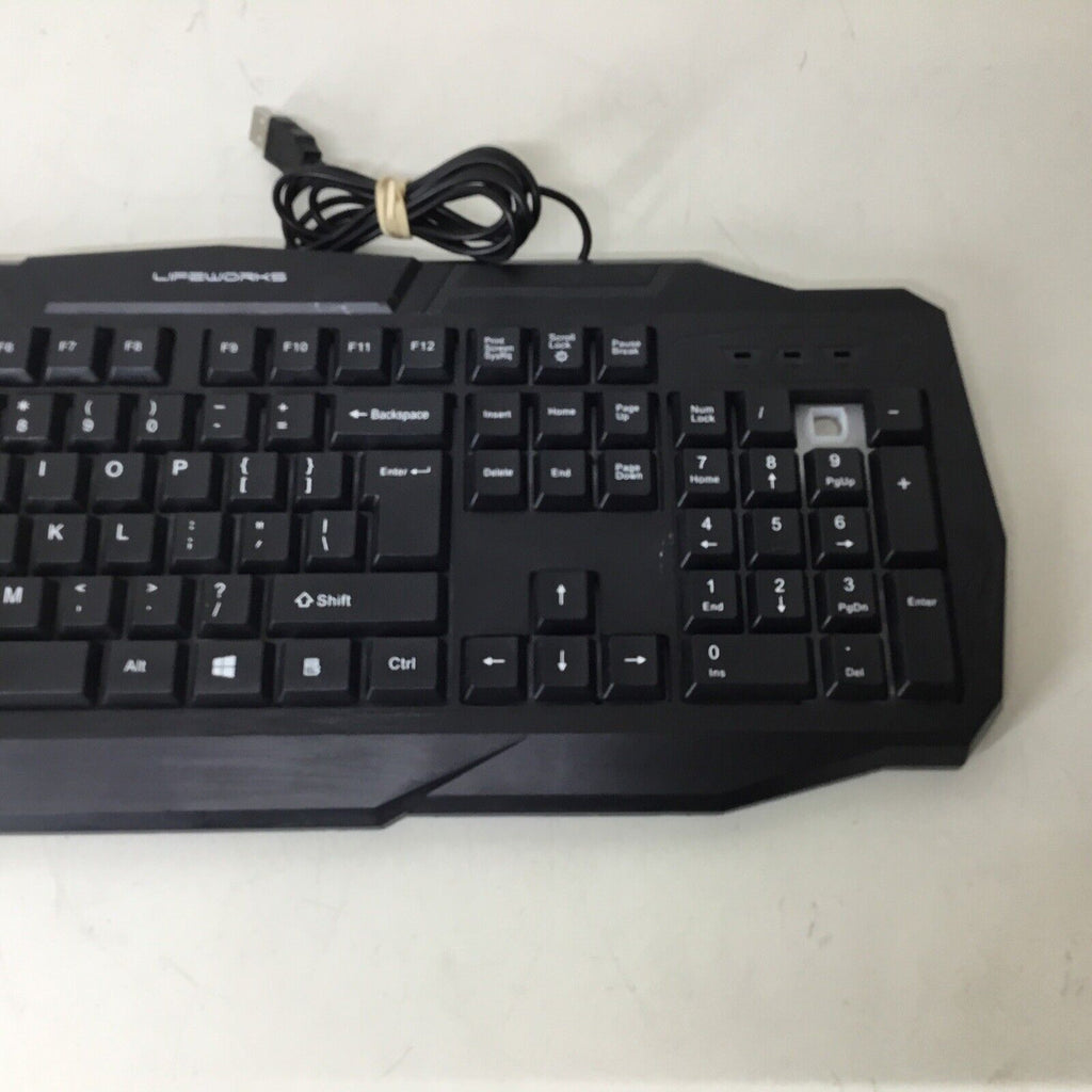 Lifeworks RGB Wired LED Gaming Keyboard - Black (LW-BL-GK1008B) SW-GK805