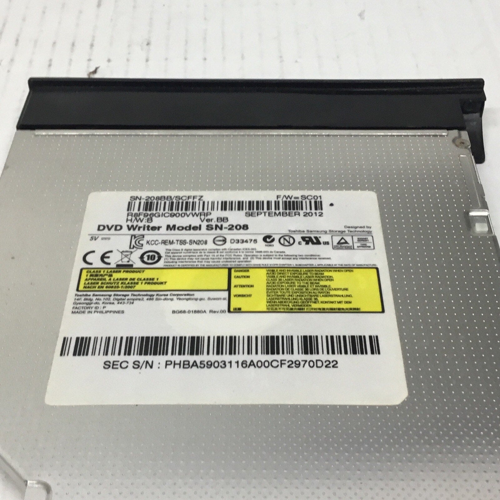Genuine OEM Dell SATA Slim DVD Writer Model SN-208