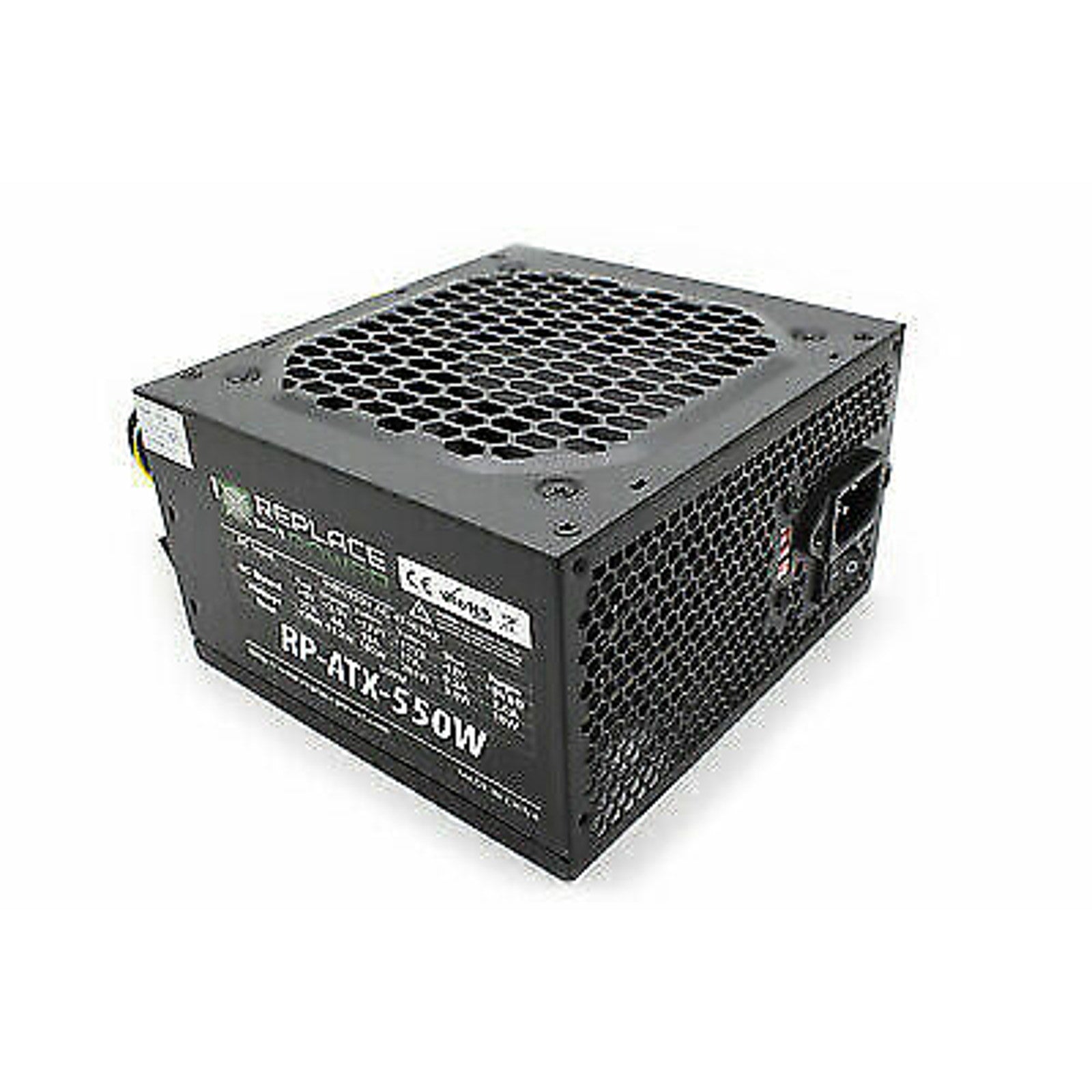 Replace Power 550W ATX power Supply 204pin with SATA Support, Black RP-ATX-550W