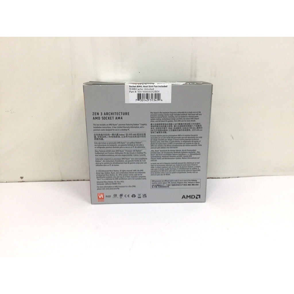 AMD Ryzen 5 5600G Processor 100-100000252BOX 3.9 GHz 6 Cores Socket AM4