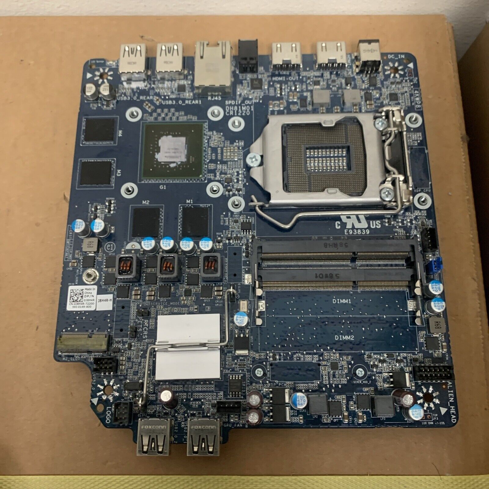 Dell Alienware Alpha R1 LGA 1150 Motherboard J8H4R - BAD/Untested/For Parts