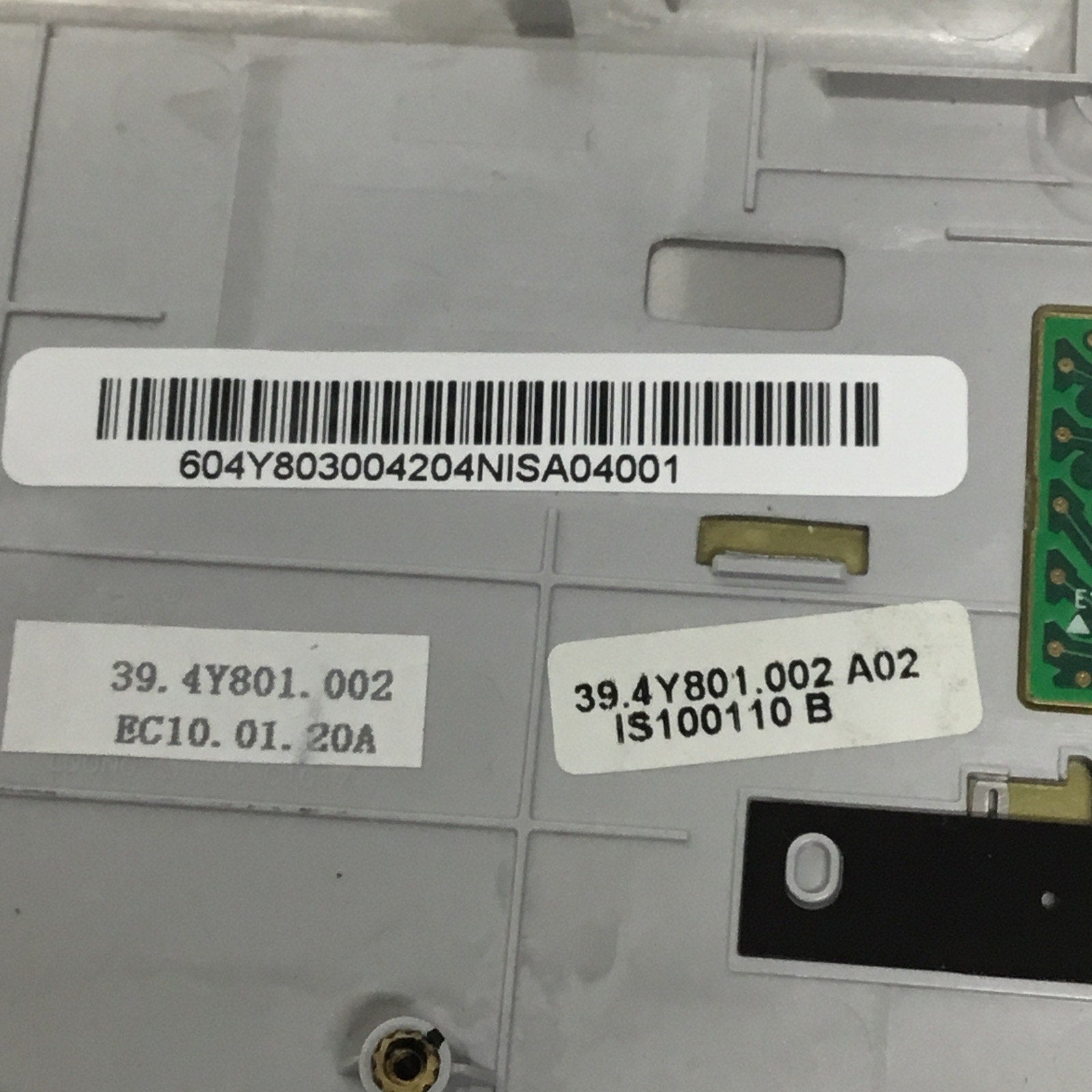 HP Elitebook 2730P Laptop Touchpad Palmrest Volume Board 501502-001