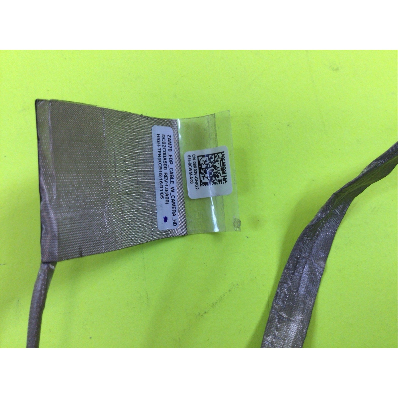 Dell Latitude E5450 LCD Camera Cable Assembly 08R03V