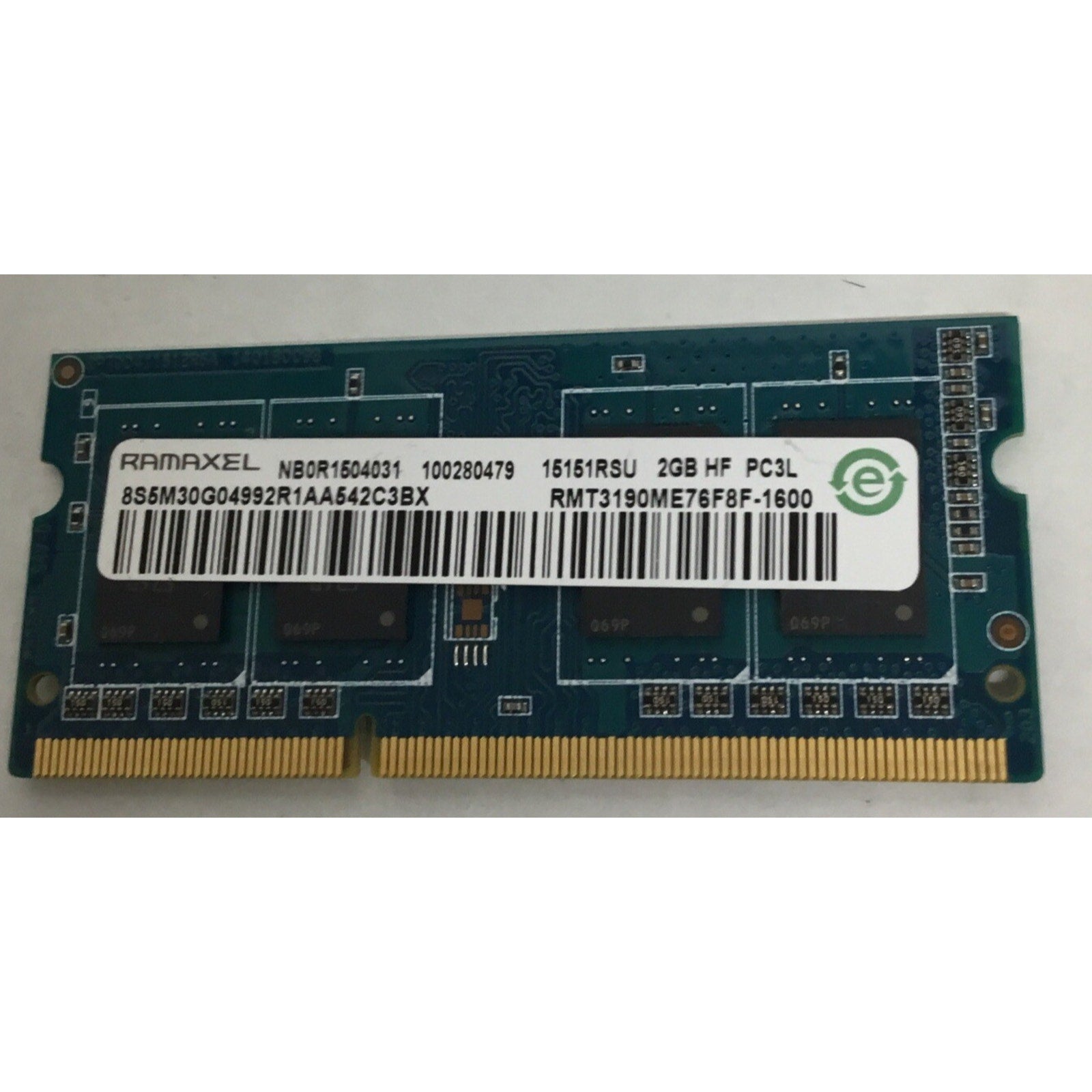 Ramaxel 2GB SO-DIMM Memory Ram RMT3190ME76F8F-1600
