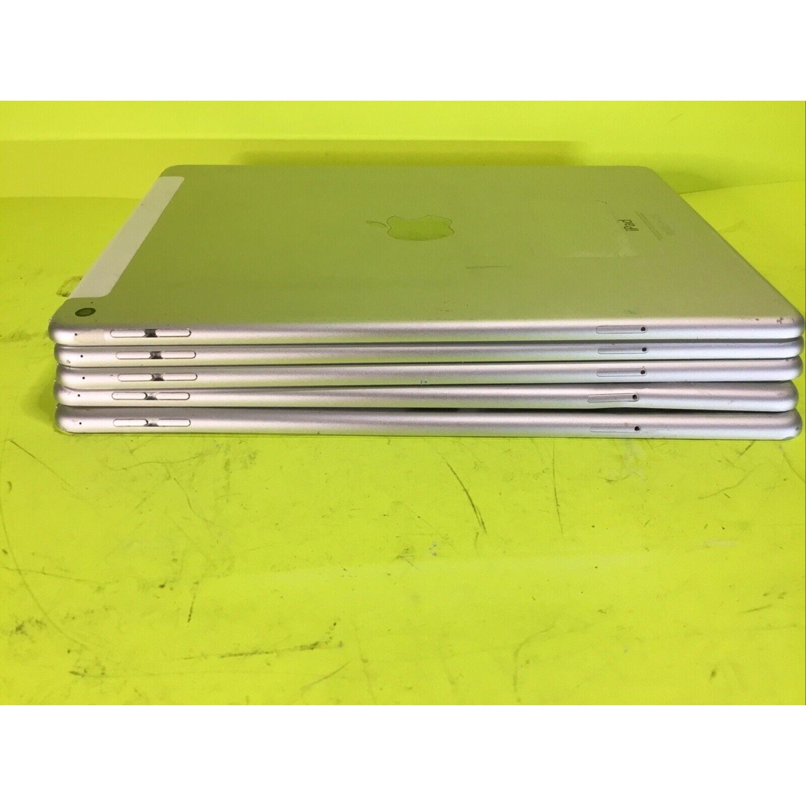 Lot of 5 Silver iPad Air 2 FOR PARTS GOLD RECOVERY or RARE EARTH RECOVERY