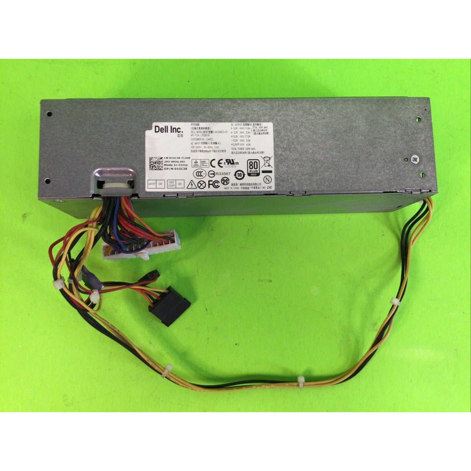 Dell OptiPlex Desktop 240W Power Supply AC240ES-01