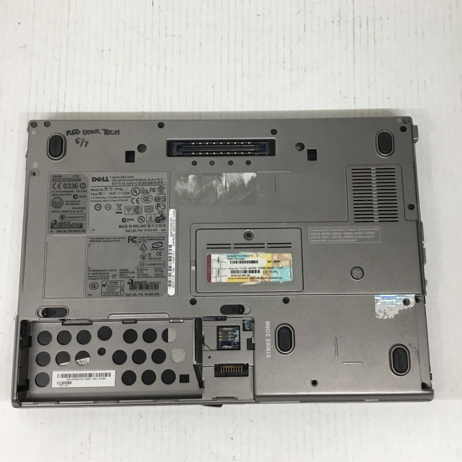 Dell Latitude D630 14" Laptop Intel Centrino Duo No HDD No Battery For Parts