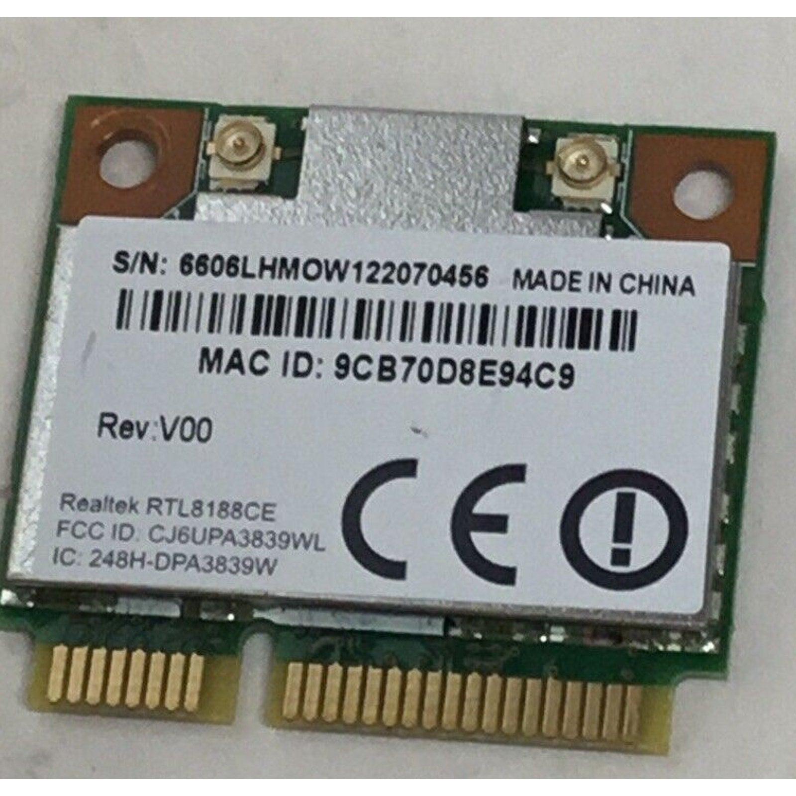 Toshiba Laptop Computer PA3839U-1MPC RTL8188CE Network Card