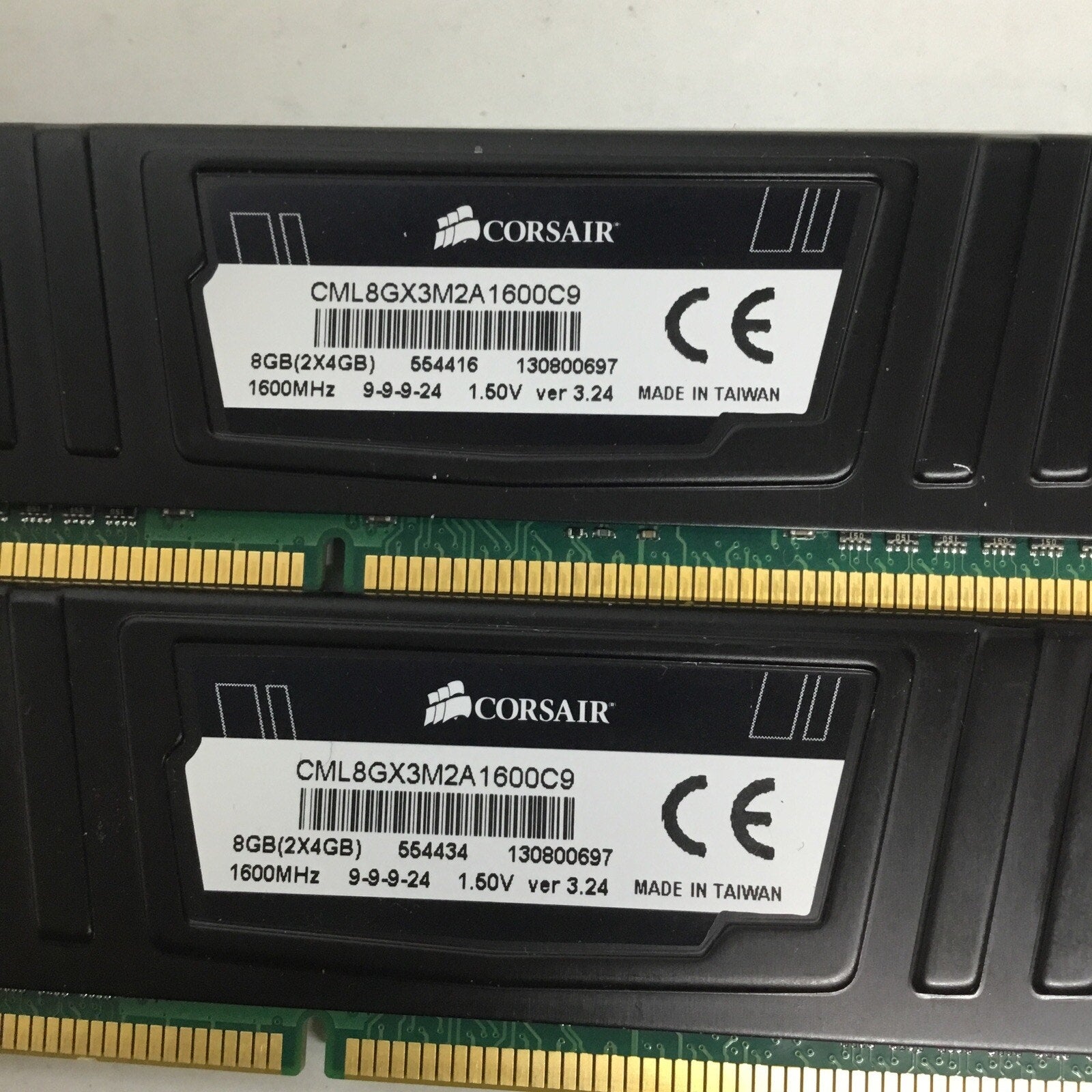 8GB (4GBx2) Corsair Vengeance LP PC3-12800 Non-ECC DDR3 Ram CML8GX3M2A1600C9