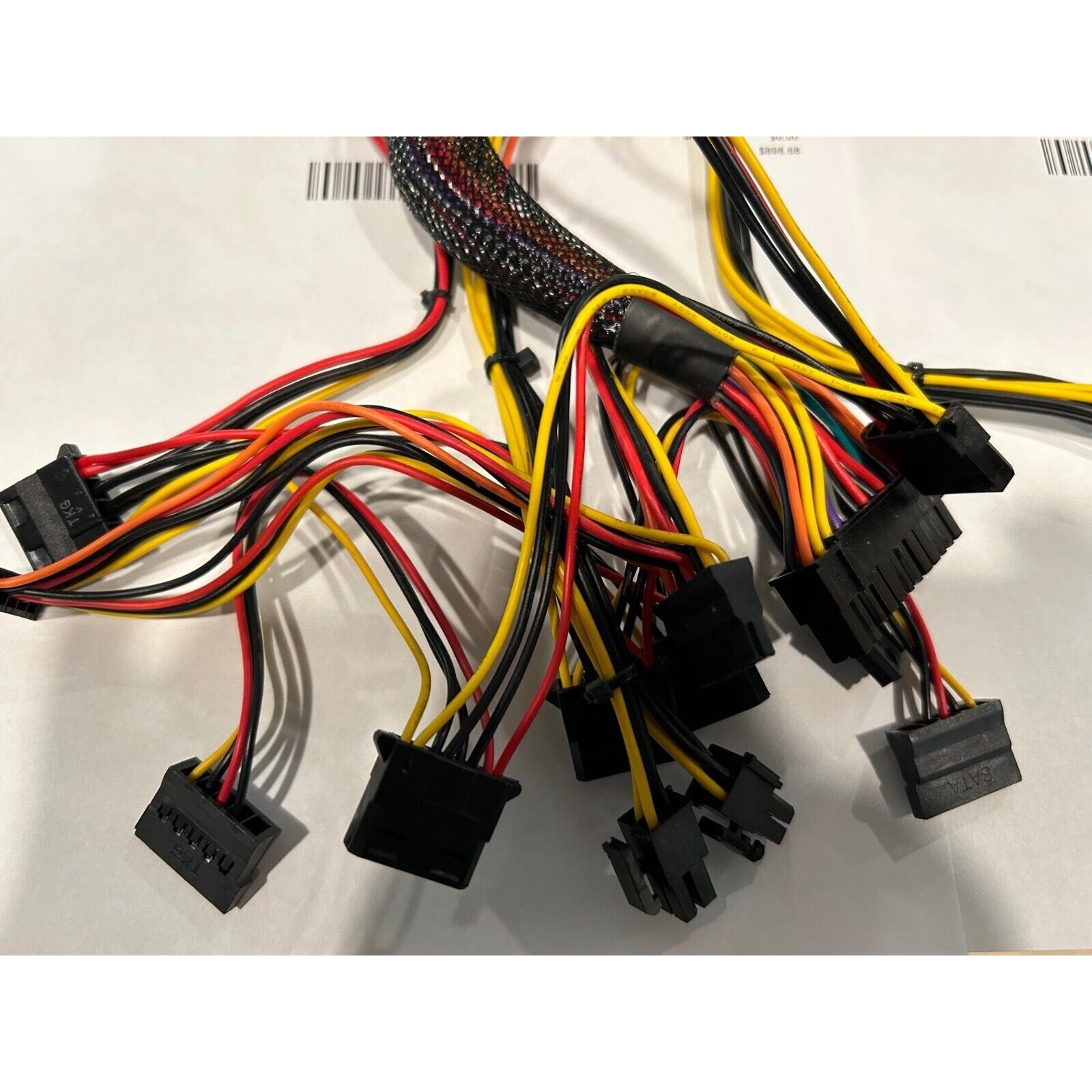 Lot of 8x PSU 550W ATX Gamer Power Supply Green LED SATA 12V PCI-E