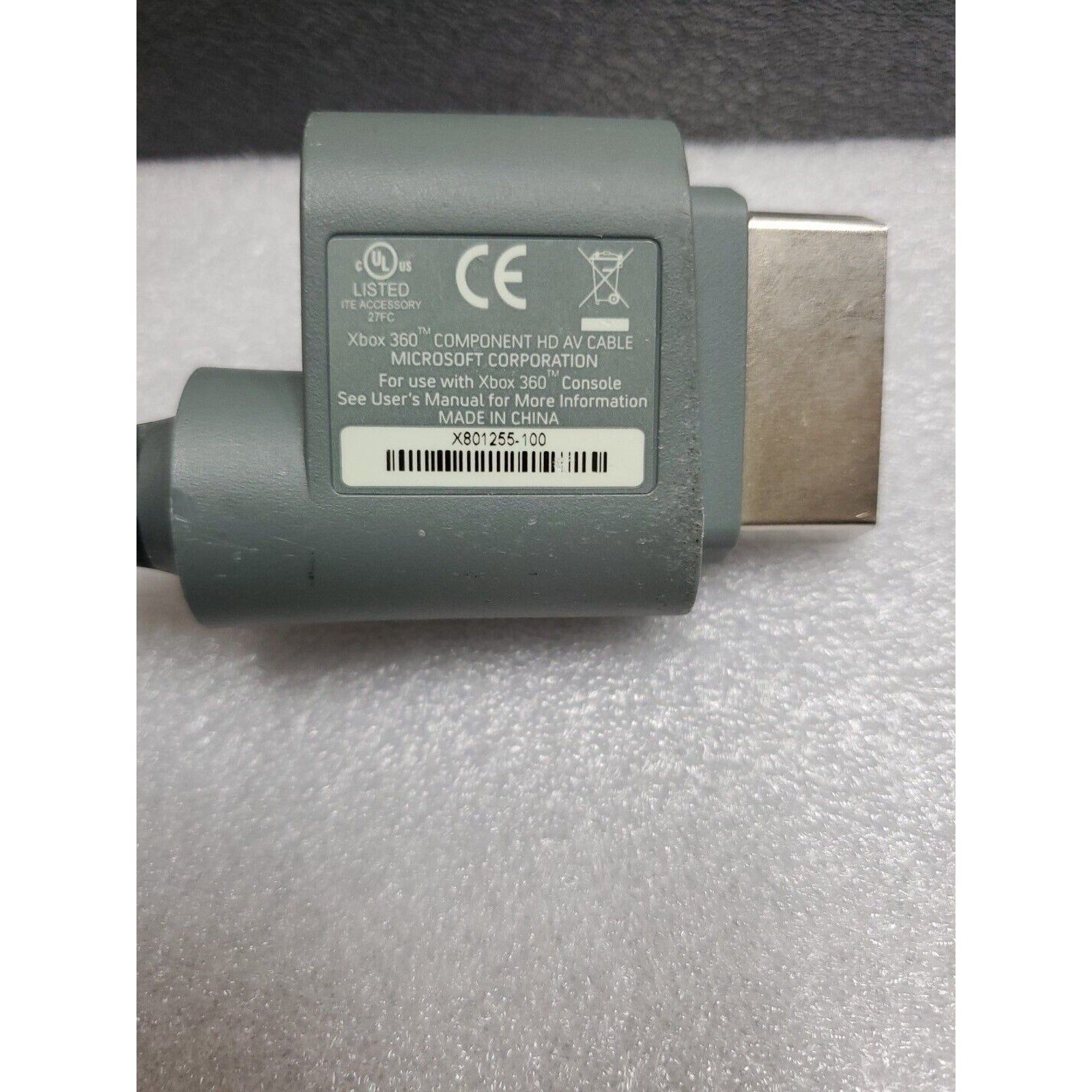 OEM Genuine Microsoft Xbox 360 Console Component HD AV Cable HDTV X801255-100