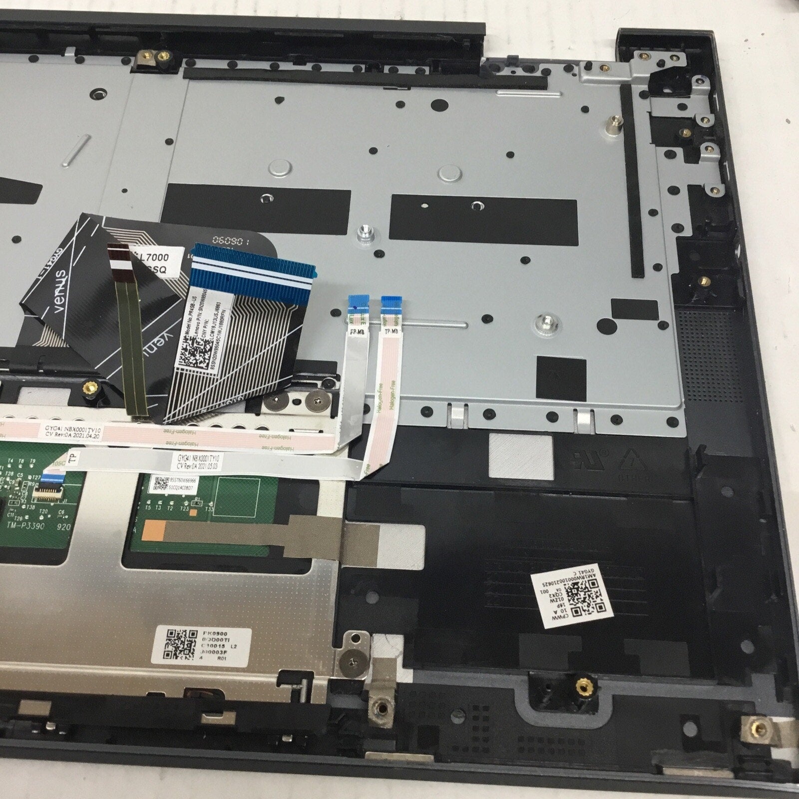 Parts Only Lenovo Yoga 14” 7 14ITL5 Palmrest w/TouchPad Backlit Keyboard