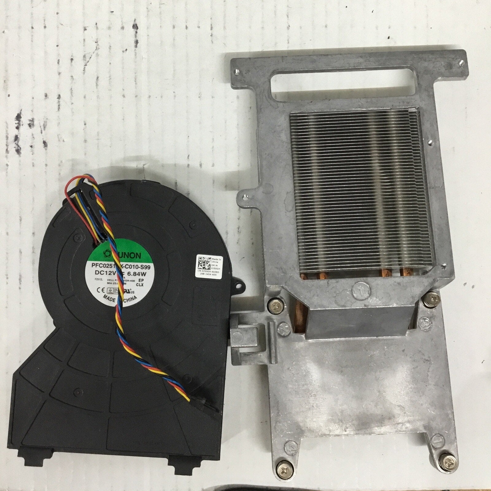 Dell OptiPlex 3010 7010 9010 390 790 990 SFF CPU Heatsink with Fan 637NC J50GH