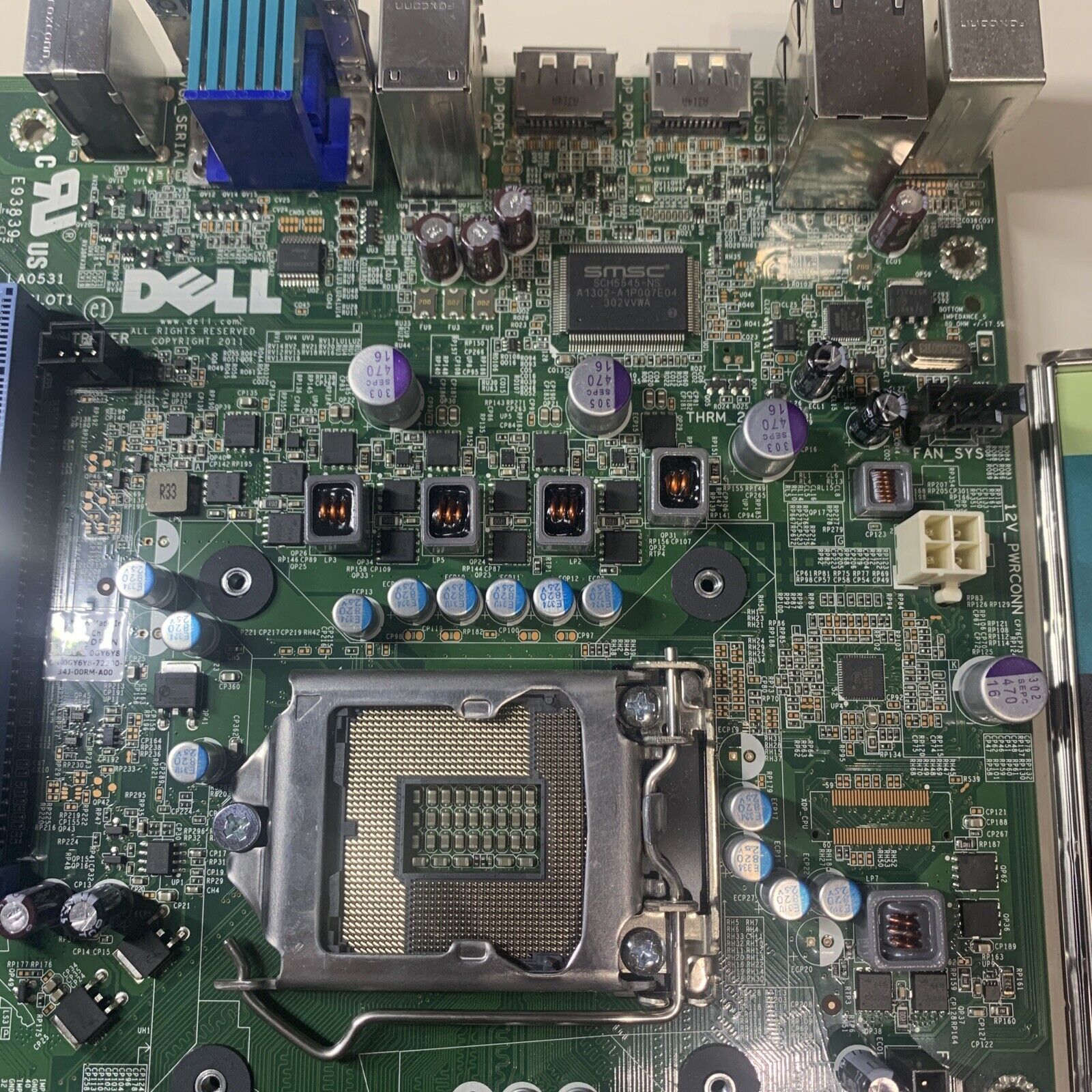 Genuine Dell 0GY6Y8 Motherboard w/ I/O Shield GY6Y8