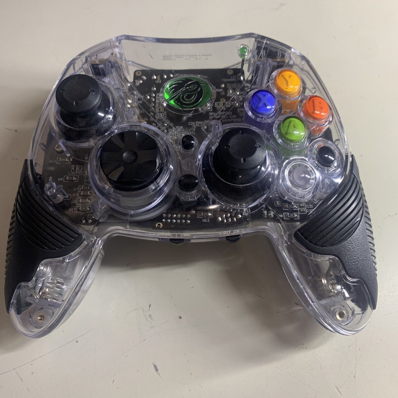GameStop Spirit Xbox Wireless Transparent Controller MISSING DONGLE