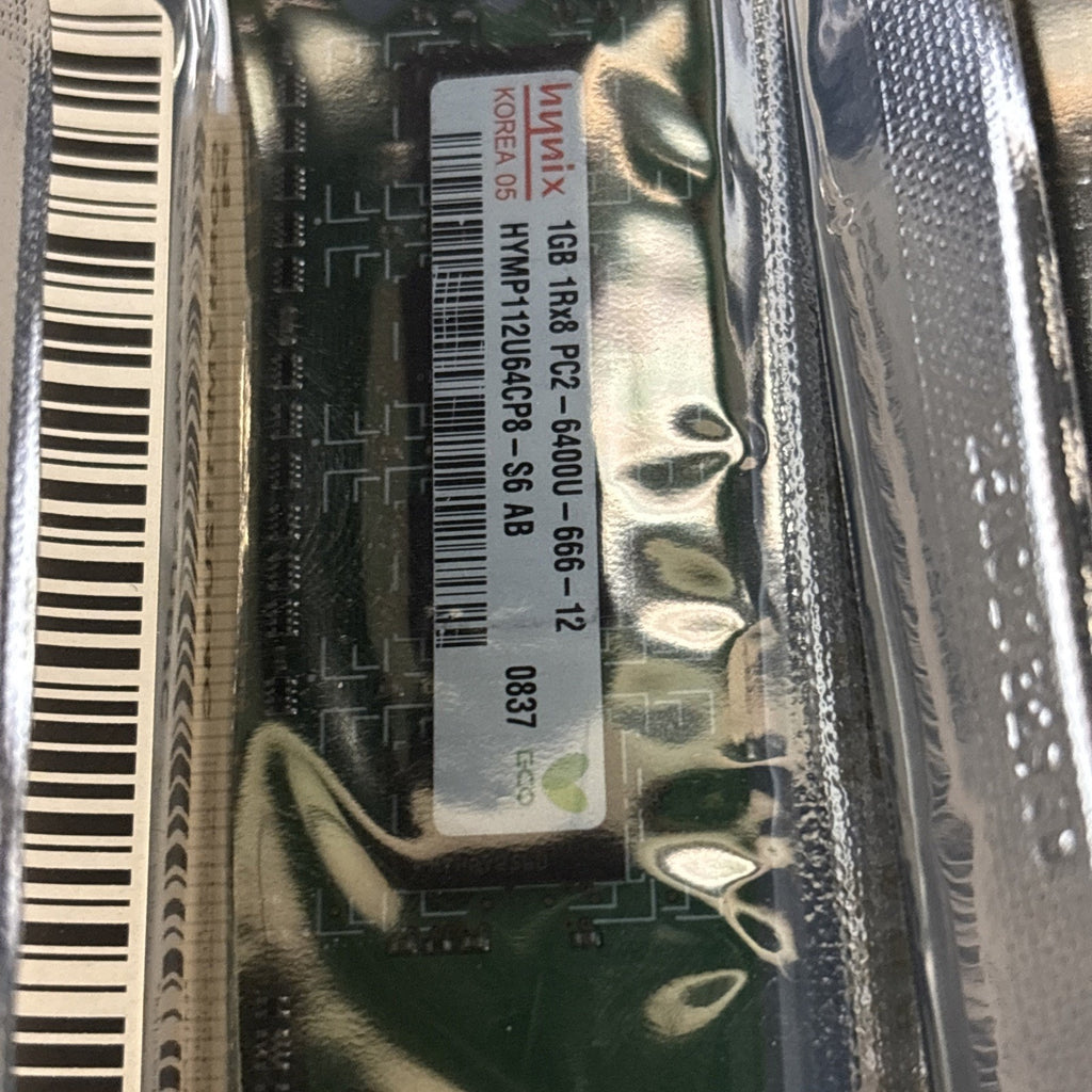 4GB (4x1GB) PC2-6400U-666-12 DDR2-800 HYNIX HYMP112U64CP8-S6 AB MEMORY KIT