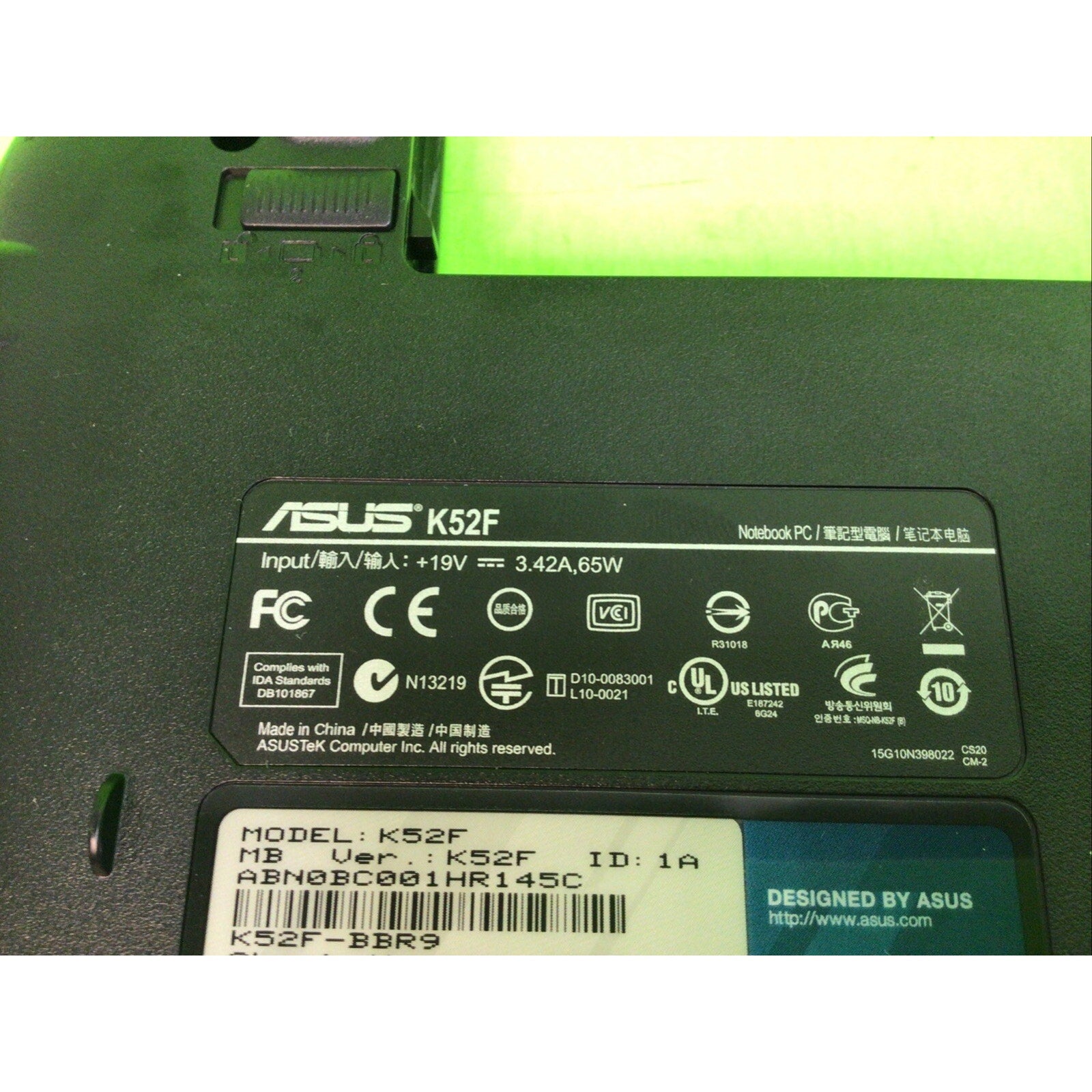 Asus K52F Bottom Base 13GNXM1AP041 13N0-GUA0211