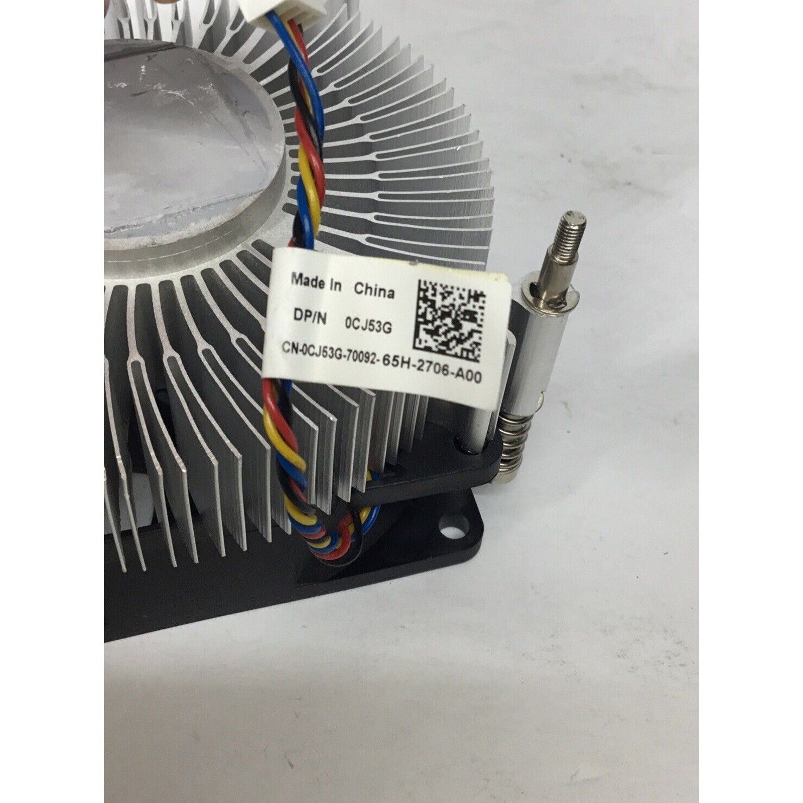 Dell 0XG27M Desktop CPU Cooling Fan with Heatsink CN-0CJ53G-70092-65H-2706-A00