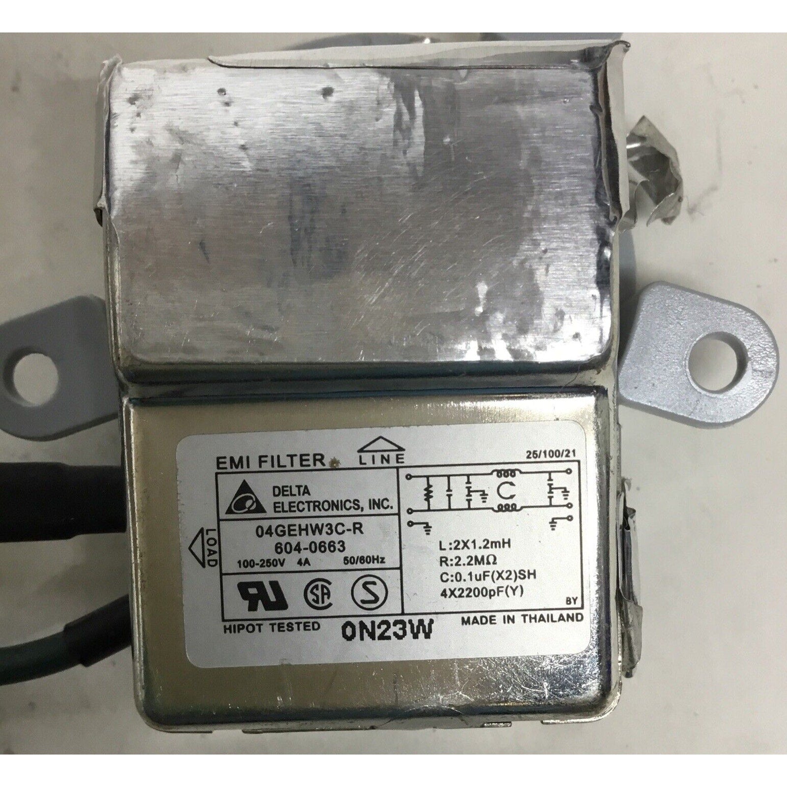 Apple iMac 27" A1312 Power cord Socket 604-0663 04GEHW3C-R EMI Filter