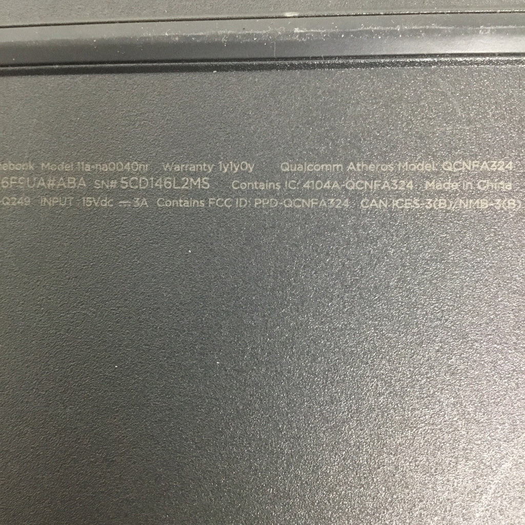 HP Chromebook 11 | 11.6" 11a-na0010nr | For Parts