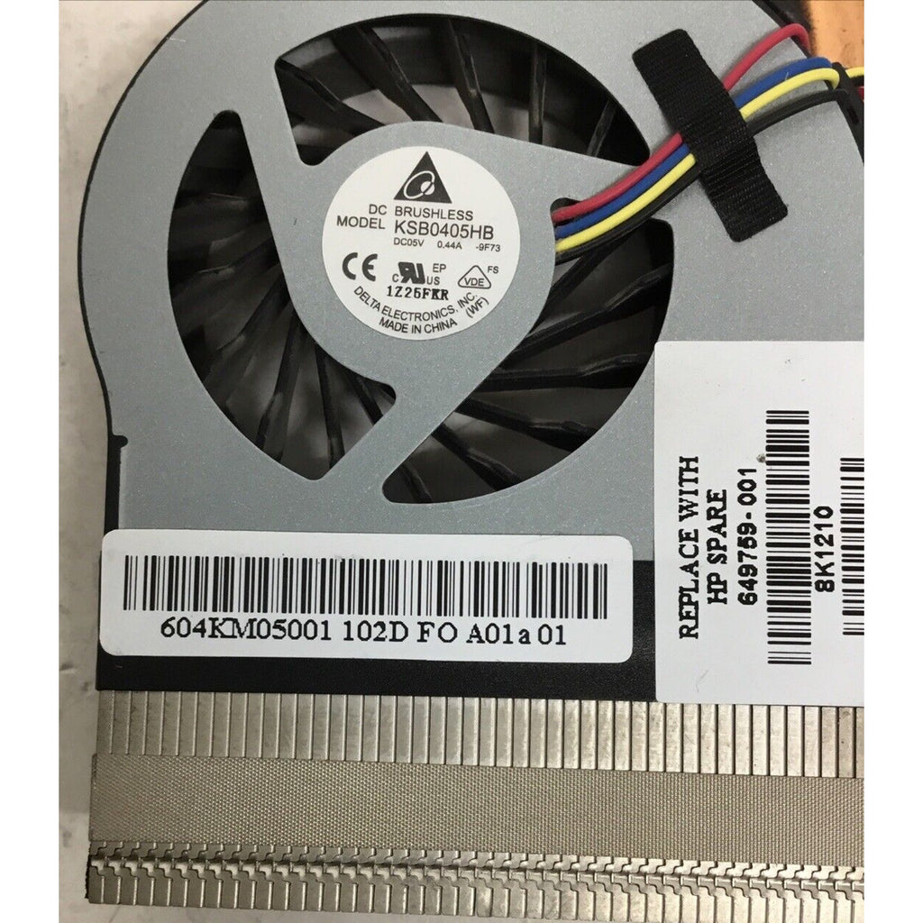 HP EliteBook 2760p Laptop Cooling Fan & Heatsink 649759-001