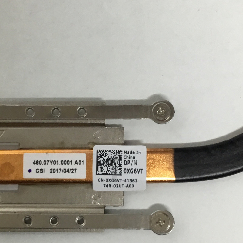 Dell Inspiron 15 5568 5578 7569 7579 Cooling Heatsink XG6VT 0XG6VT CN-0XG6VT