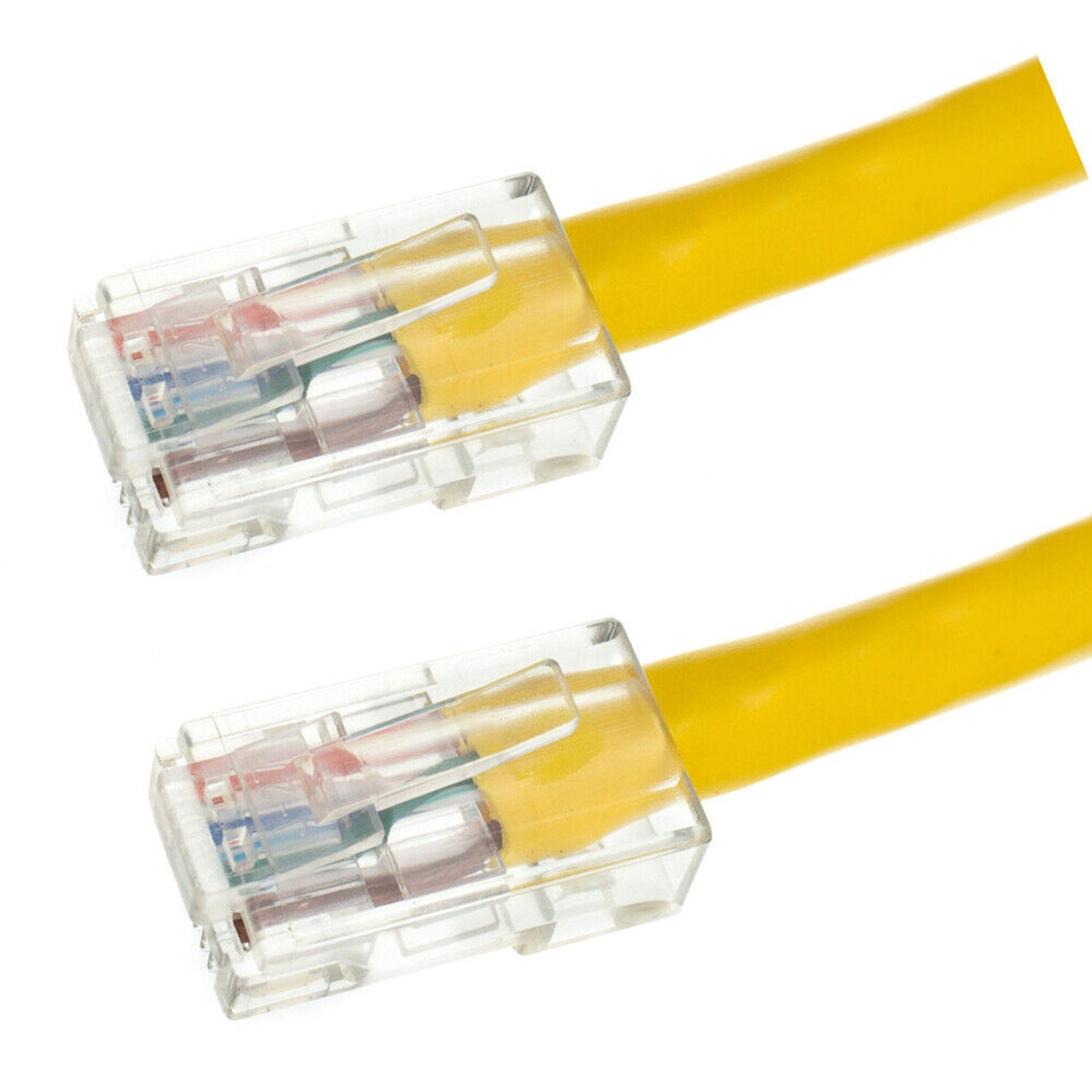 7ft CAT5E Ethernet Network Patch Cable UTP LAN RJ45 Cord - Yellow - 7 Feet