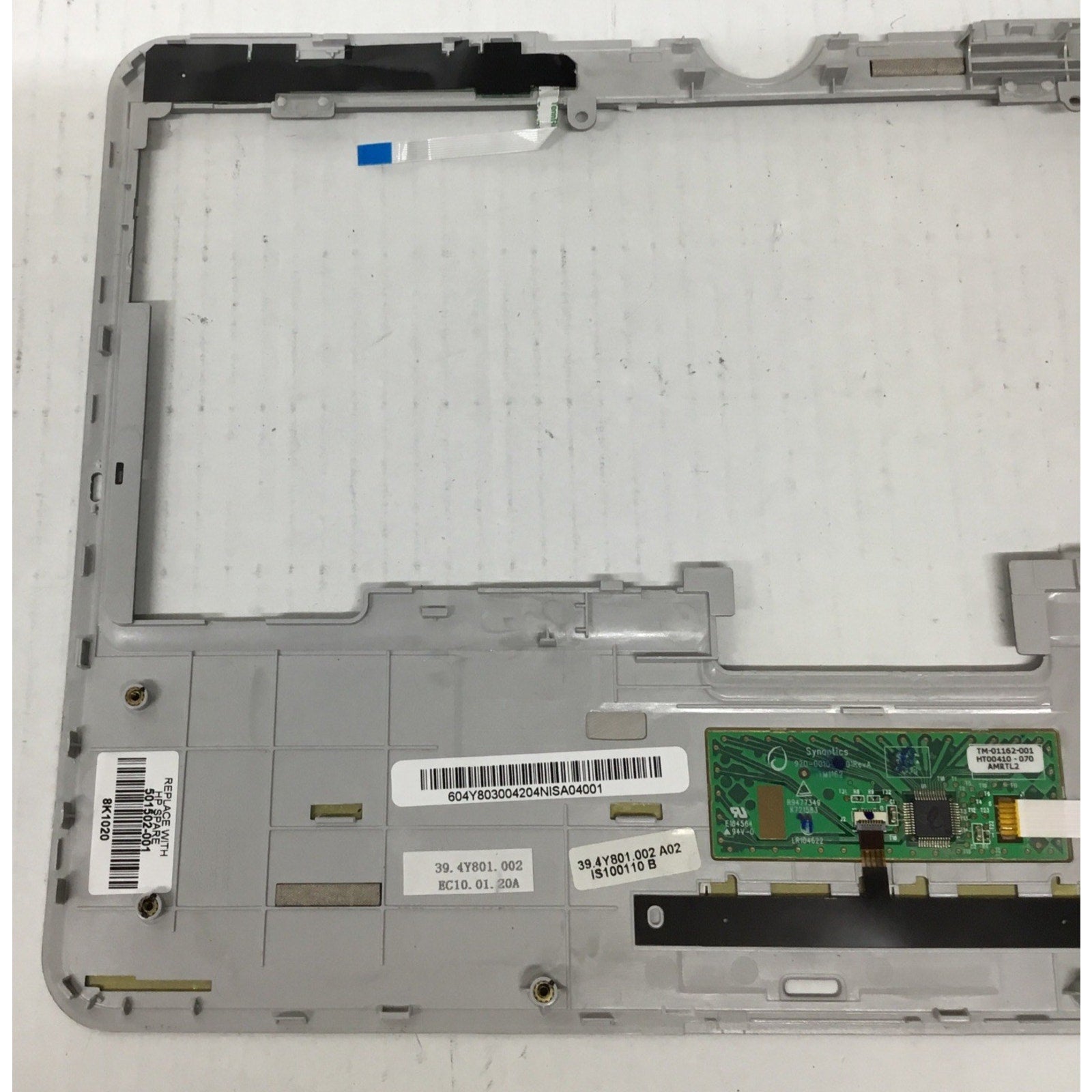 HP Elitebook 2730P Laptop Touchpad Palmrest Volume Board 501502-001