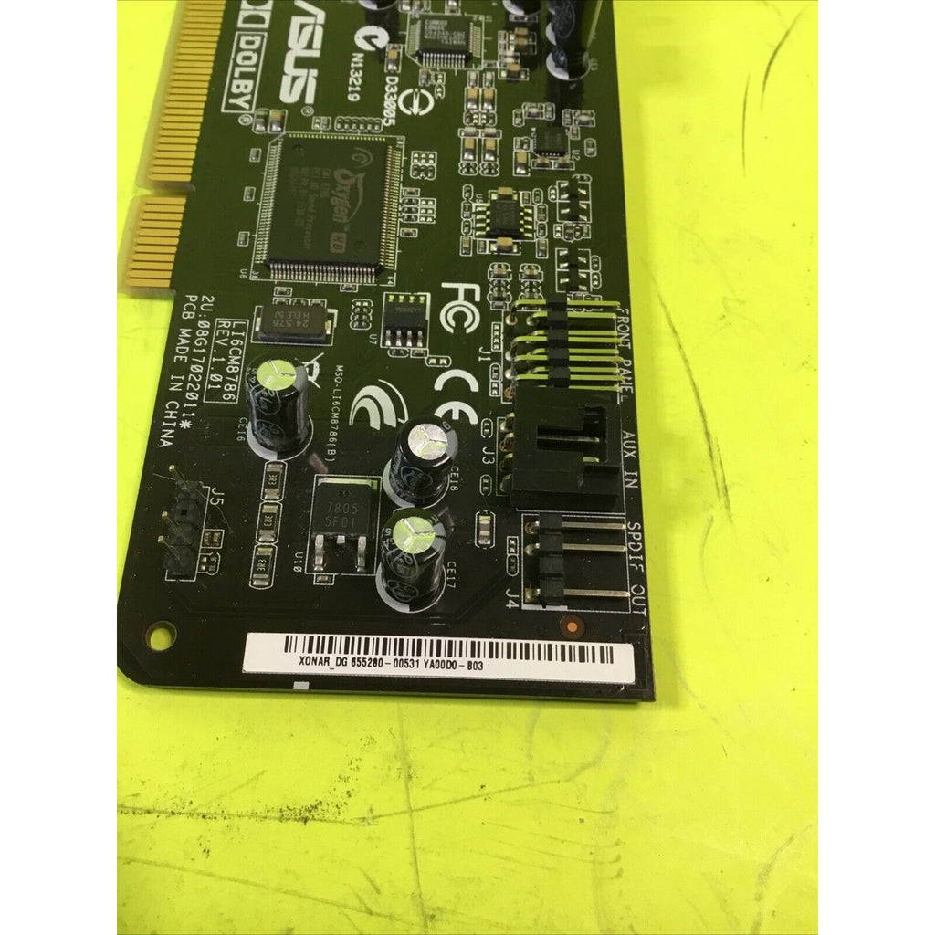 Asus LI6CM8786 Xonar DG Sound Card Dolby PCI