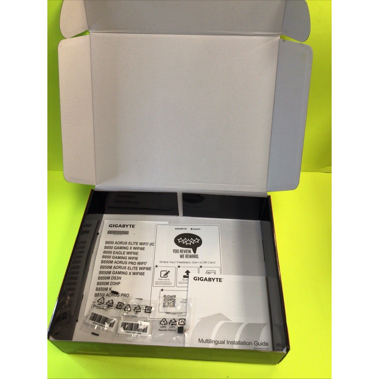 BOX for Gigabyte Eagle WIFI6E Empty Box For Display