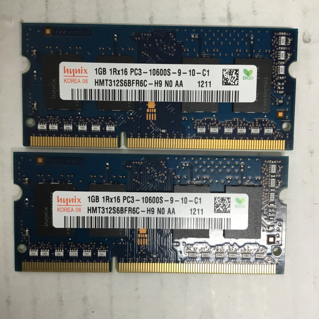 Hynix DDR3 2 GB Kit 2x1GB SO-DIMM 1333 MHz DDR3 SDRAM Memory (HMT312S6BFR6C-H9)