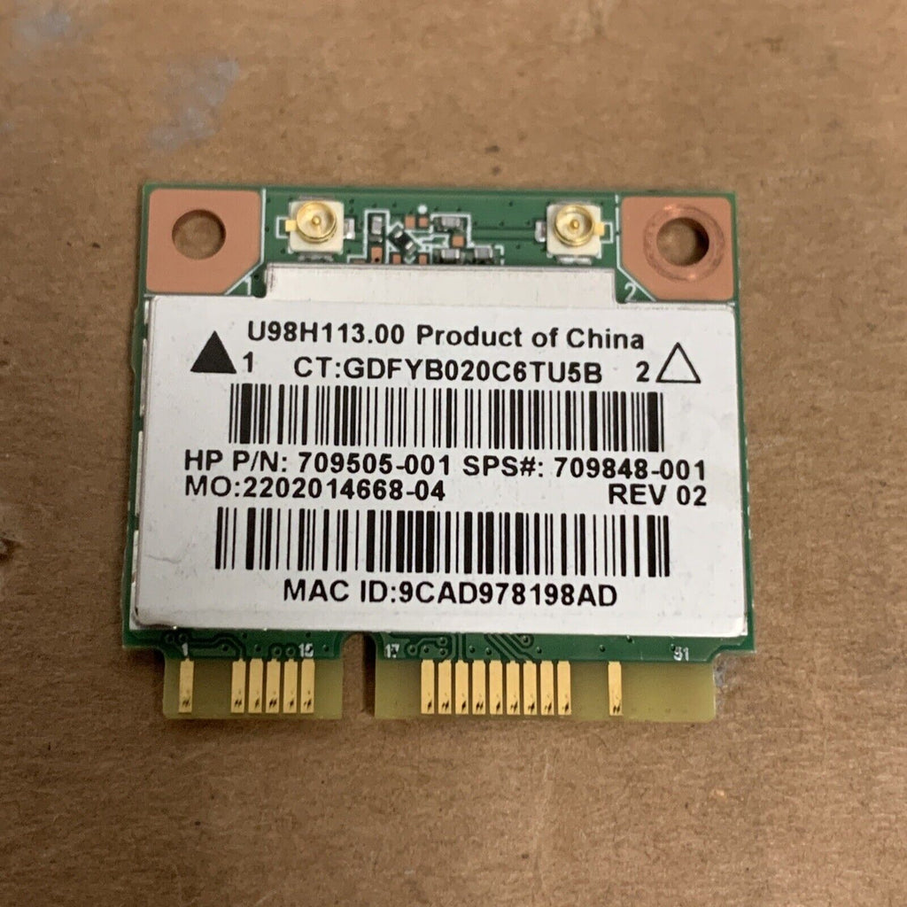HP 15-f272 / 17-f028 Genuine WiFi Wireless Card 709505-001 / 709848-001