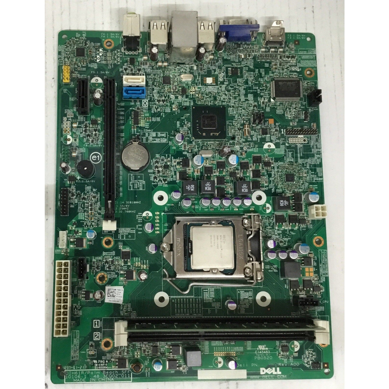 Dell OptiPlex 3010 SFF LGA 1155 DDR3 SDRAM Desktop Motherboard T10XW W/ i3-3220