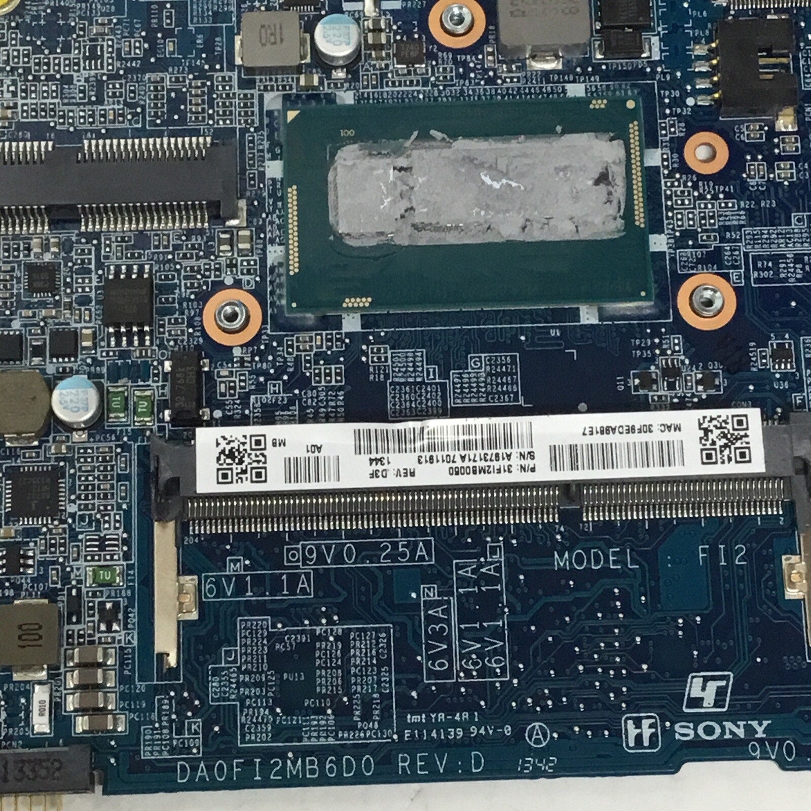 For Parts Sony Vaio SVF14N SVF14N11CXB Motherboard 31FI2MB00F0 DA0FI2MB6D0