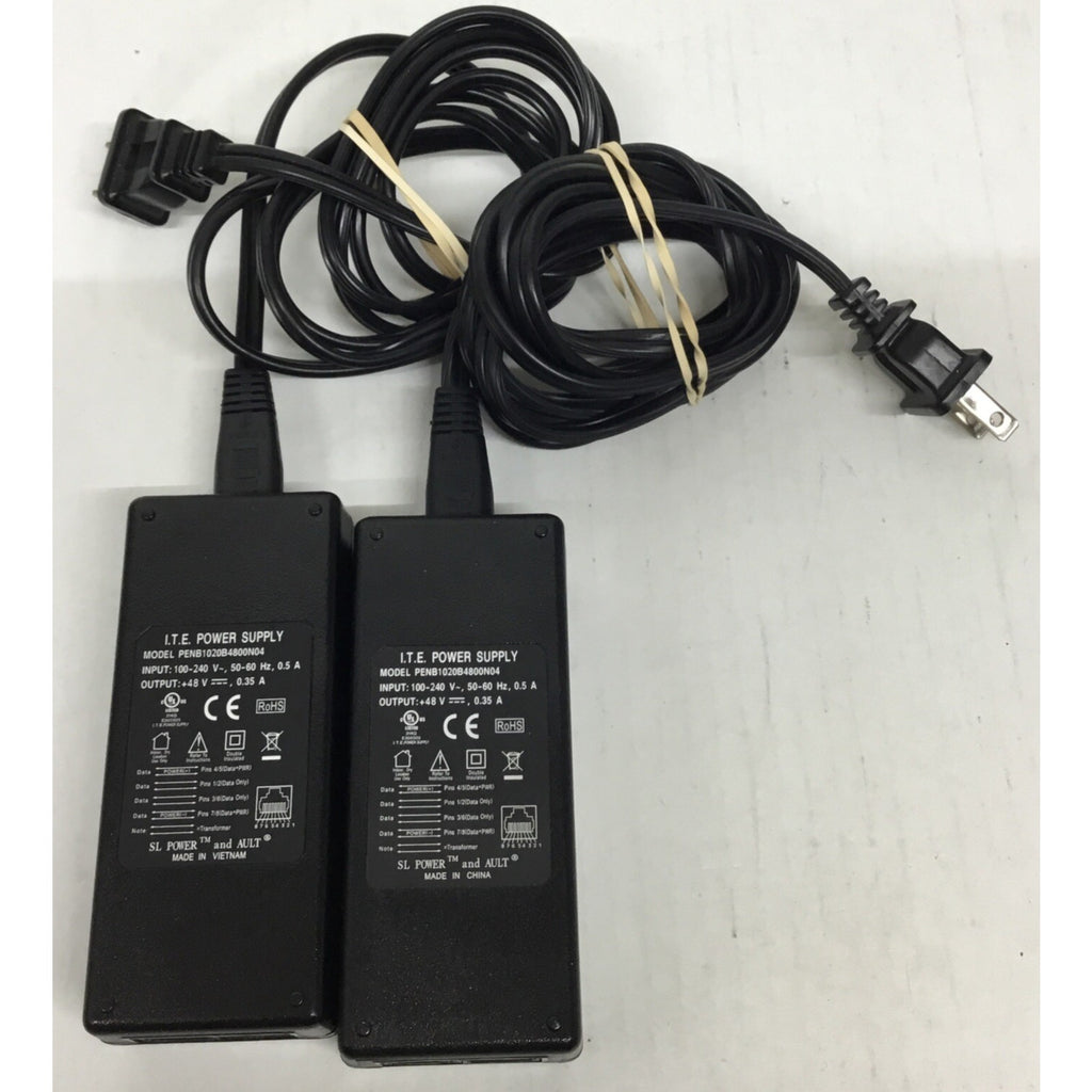 Lot of 2 ITE Power Supply PENB1020B4800N04 48V Ethernet PoE Injector