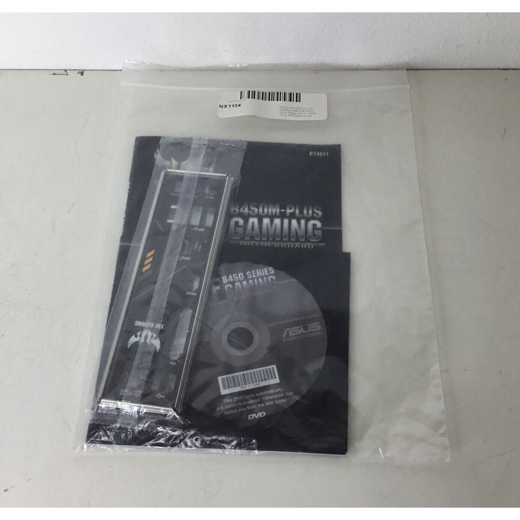 Asus TUF GAMING B450M-PLUS User Guide w/ CD and I/O Shield