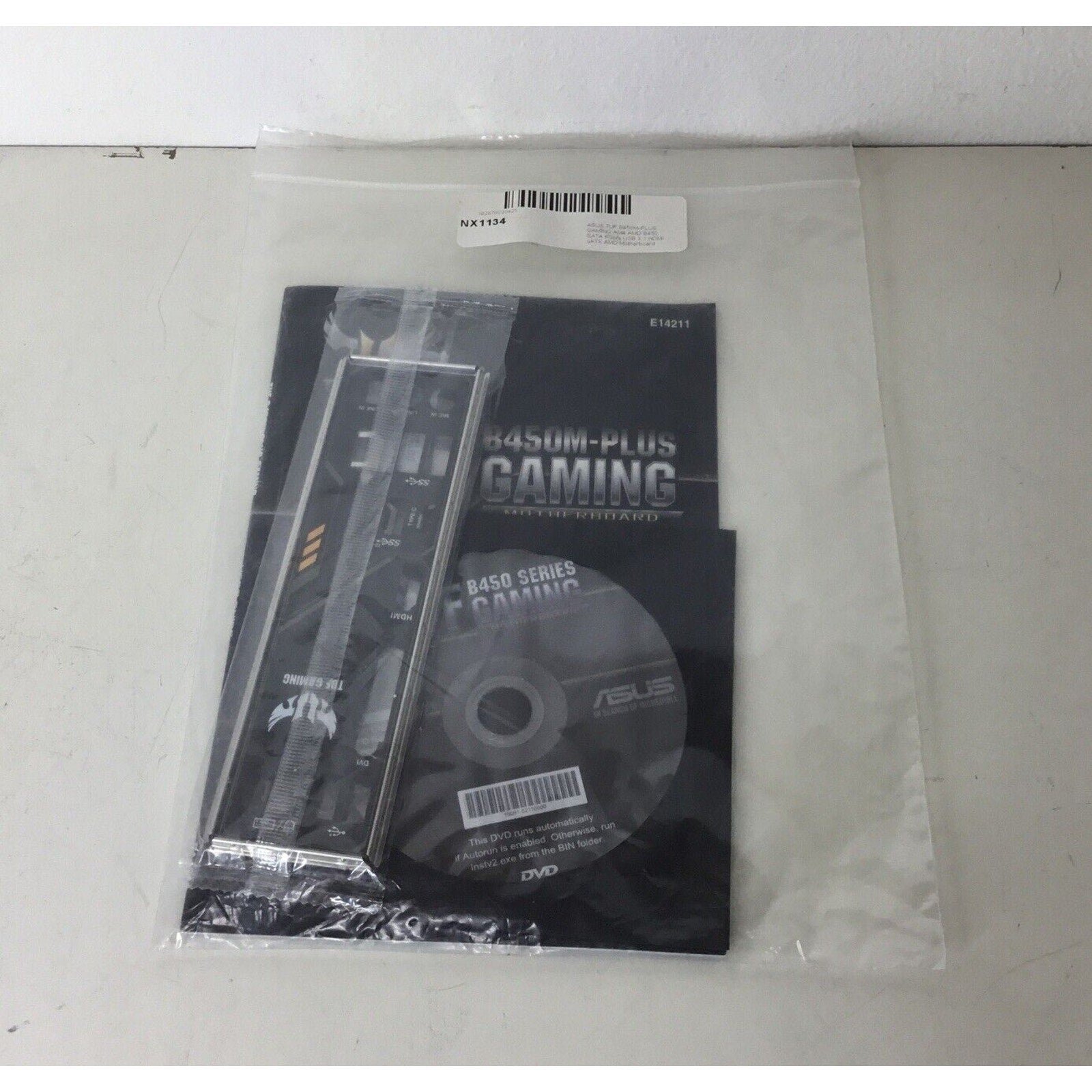 Asus TUF GAMING B450M-PLUS User Guide w/ CD and I/O Shield