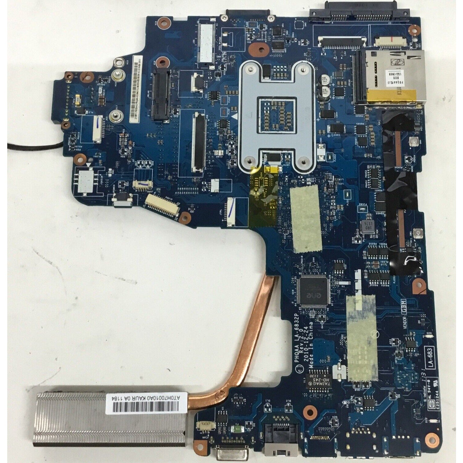 For Parts TOSHIBA Satellite P755-S5120 Motherboard LA-6832P W/Heatsink & CPU