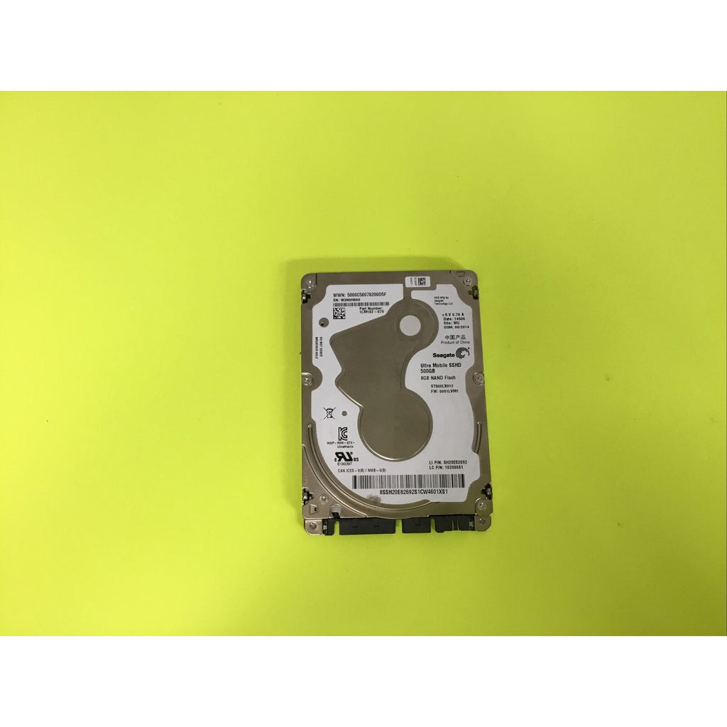 Seagate Ultra Mobile SSHD 500GB 2.5" SATA 8Gb/s Hard Drive ST500LX012 SH20E82692