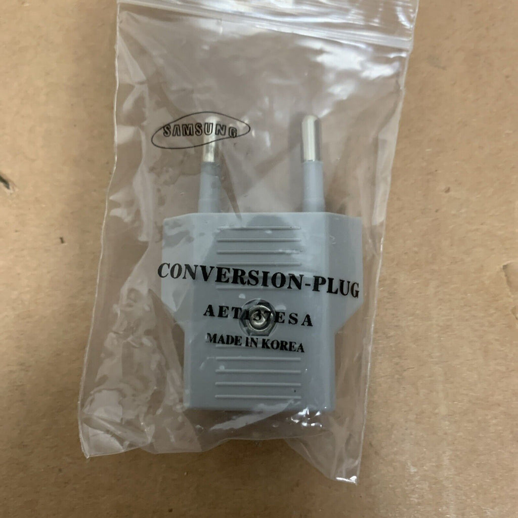 Samsung European AC Conversion Plug AET137ESA New in Pkg