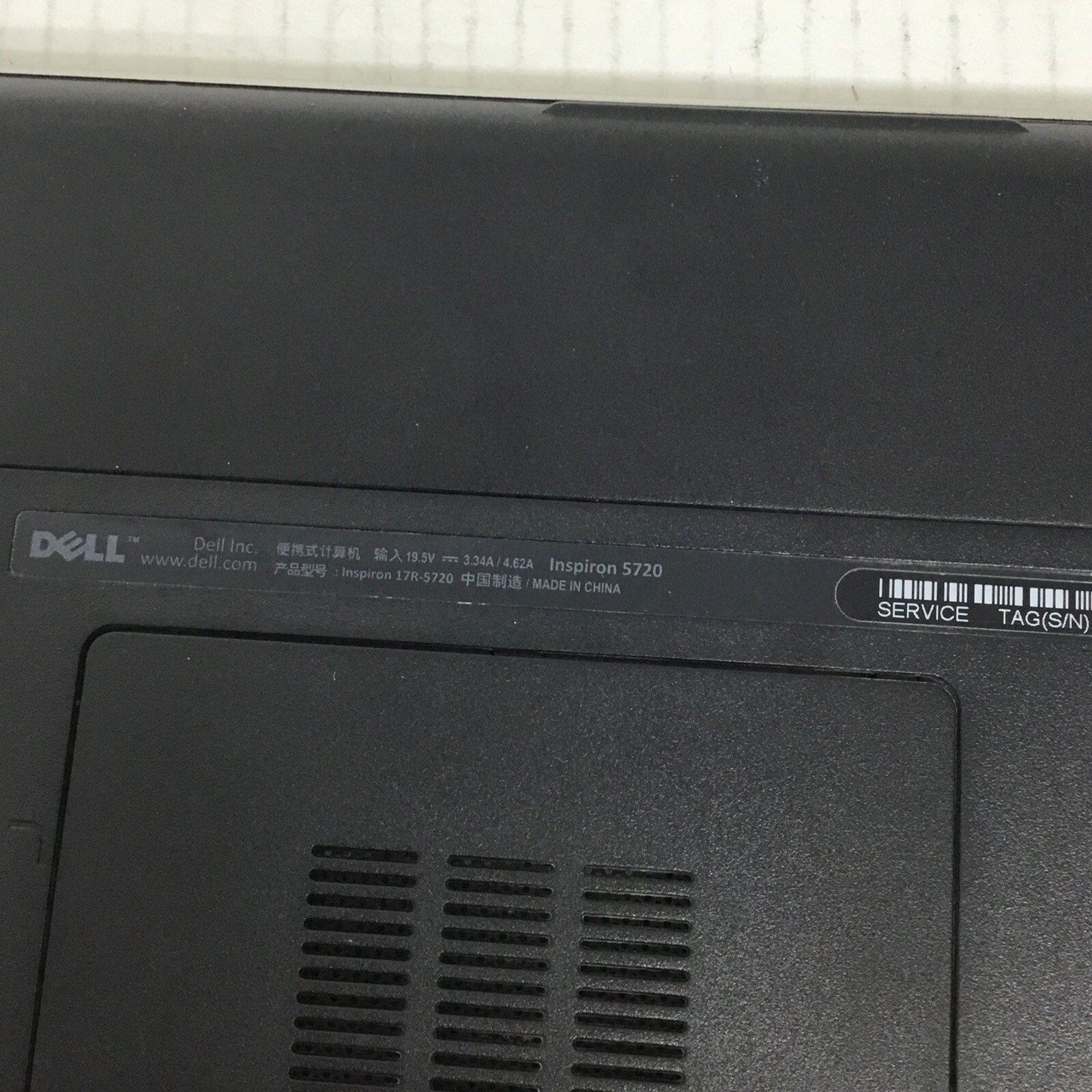 Dell Inspiron 5720 Laptop 17” Intel Core i5 READ DESC FOR PARTS