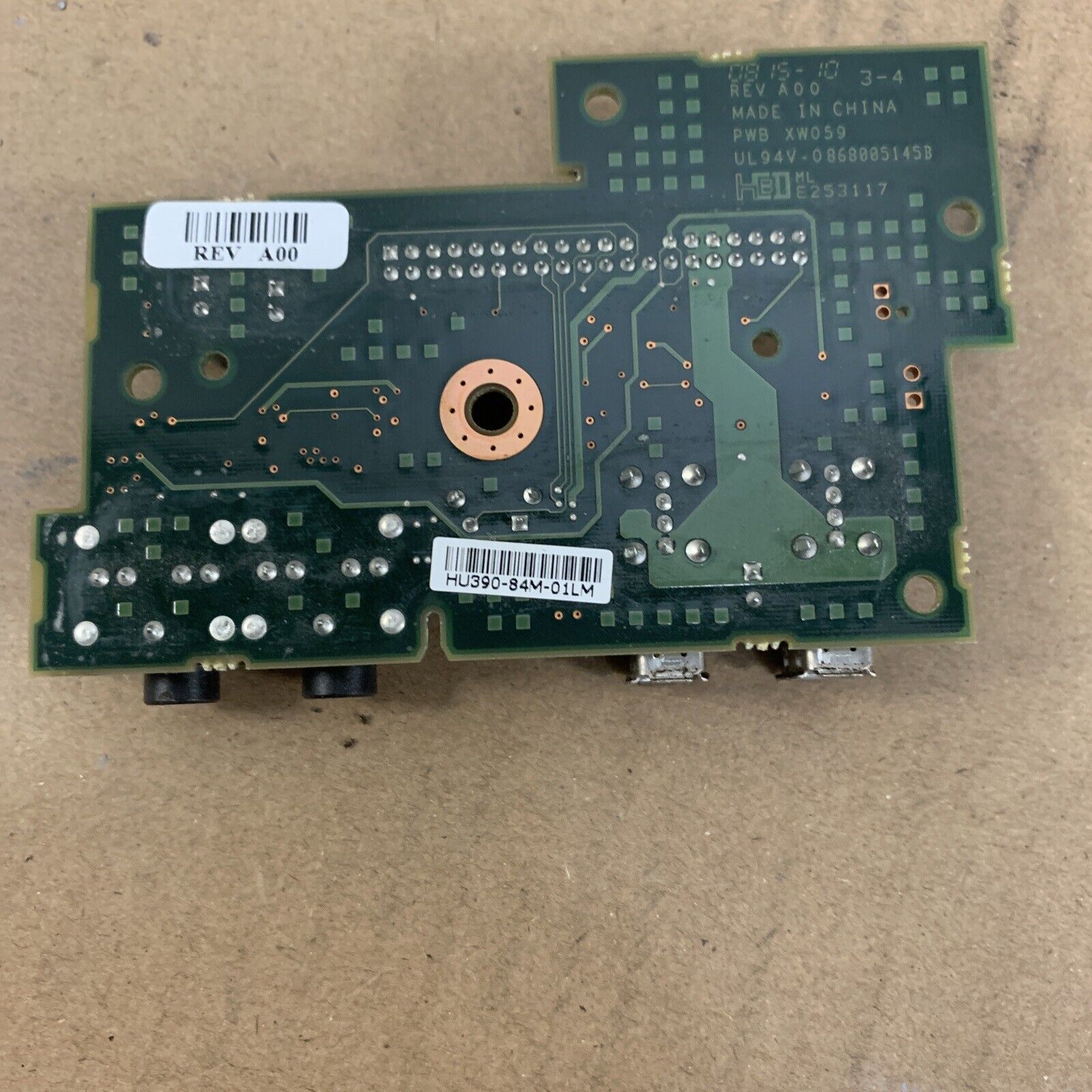 Dell RY698 HU390 Optiplex 330 360 755 760 USB Audio Control Panel 0RY698